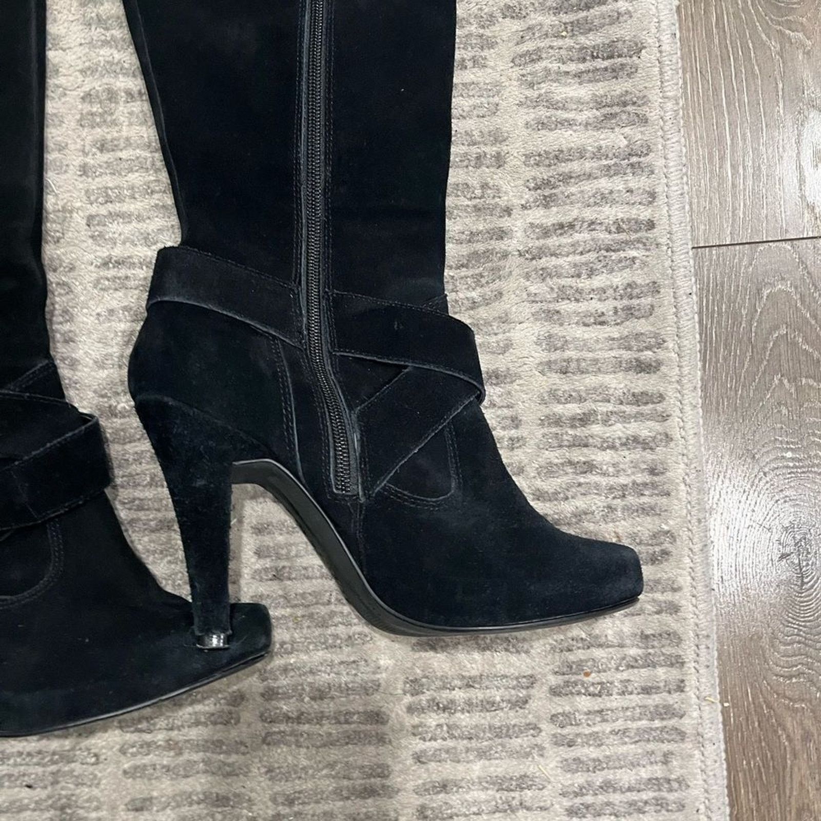 Steve Madden Steve Madden Ballott Suede Knee High Boots Black Size 9 Size US 9 / IT 39 - 9 Thumbnail