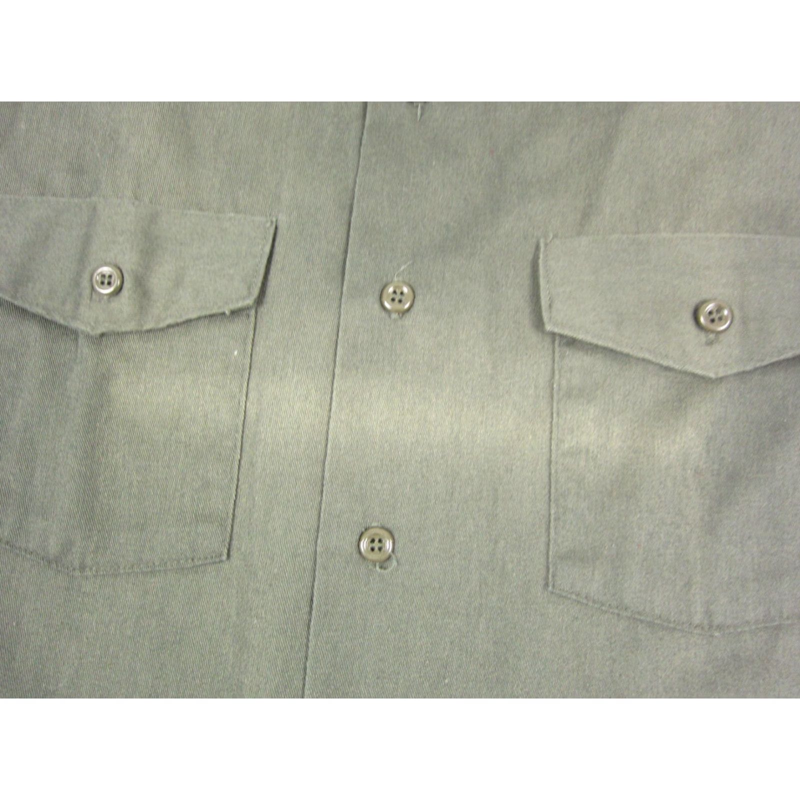 Imperial VINTAGE Key Imperial Shirt Mens 18.5 Green Canvas Work Leisure 70s Made in USA Size US XXL / EU 58 / 5 - 5 Thumbnail