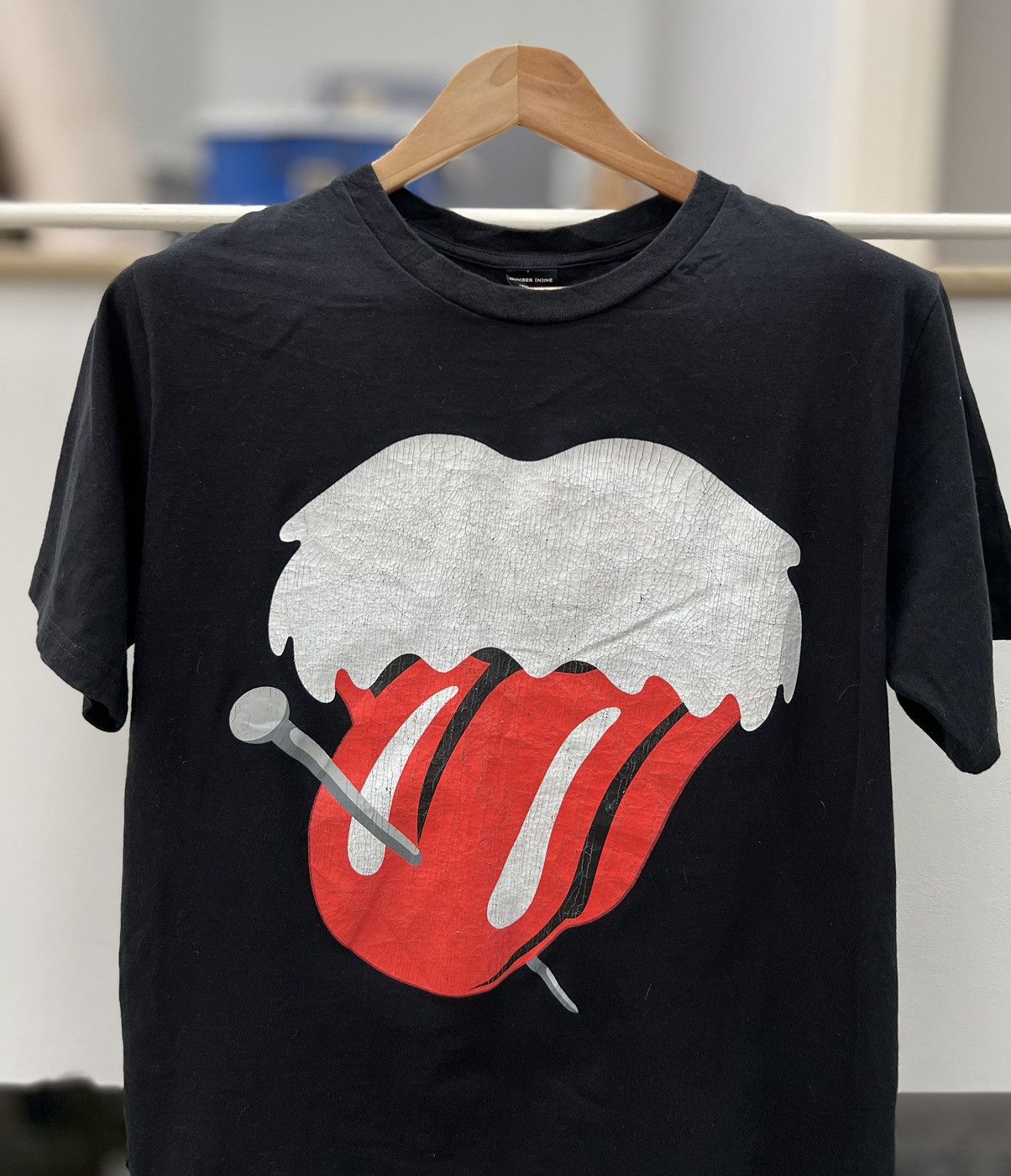Number (N)ine NUMBER (N)INE X ROLLING STONES LIPS JAPANESE BRAND SHIRT Size US M / EU 48-50 / 2 - 3 Thumbnail