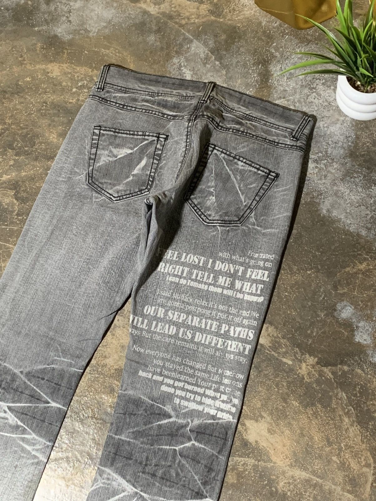 In The Attic Rare In The Attic Patchwork Denim Jeans Y2K Punk Archive Size US 33 - 6 Thumbnail