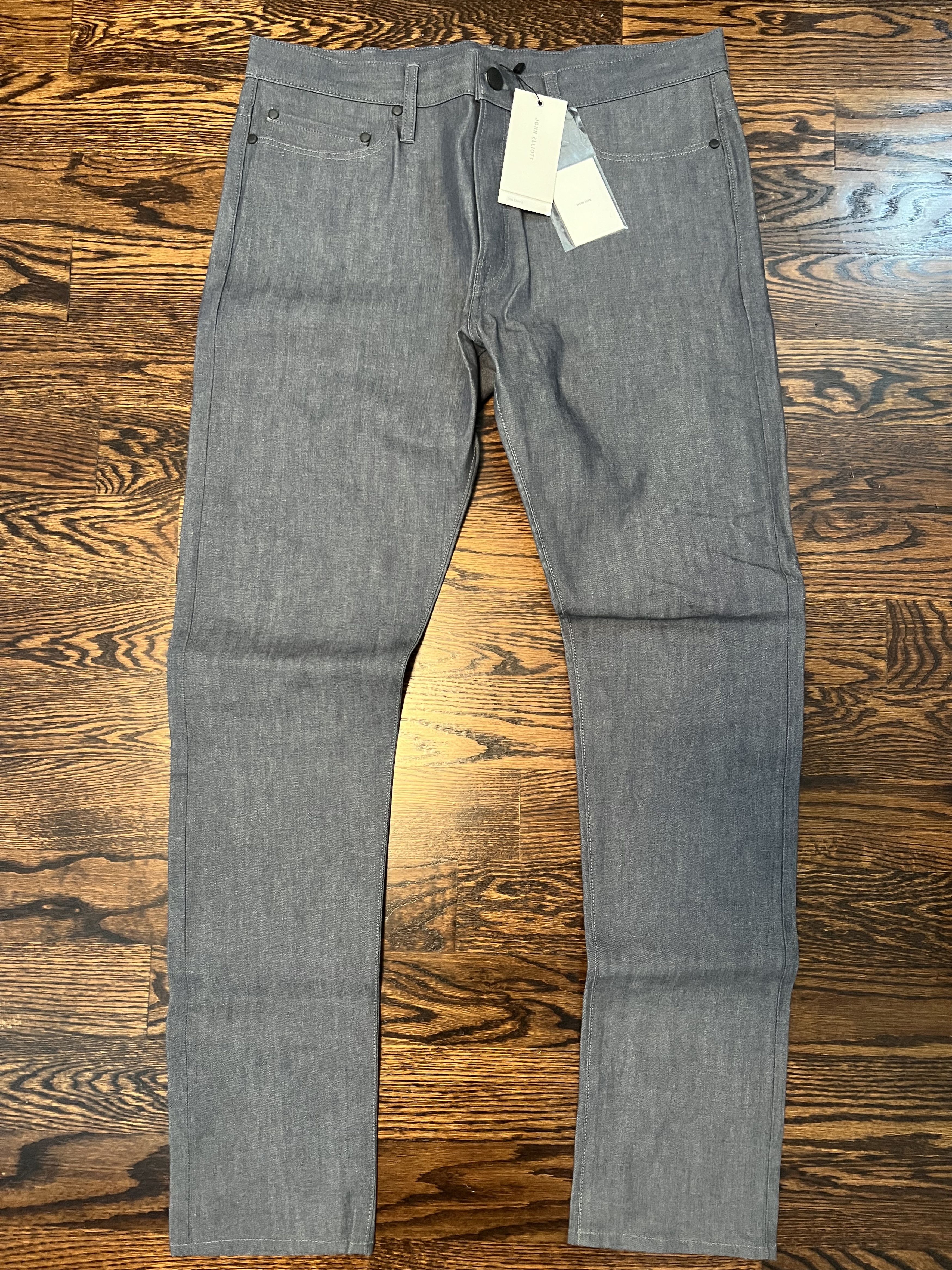 John Elliott John Elliot Slim Relaxed Jeans, The Cast 1 - Fuse - Size 33 Size US 33 - 2 Thumbnail