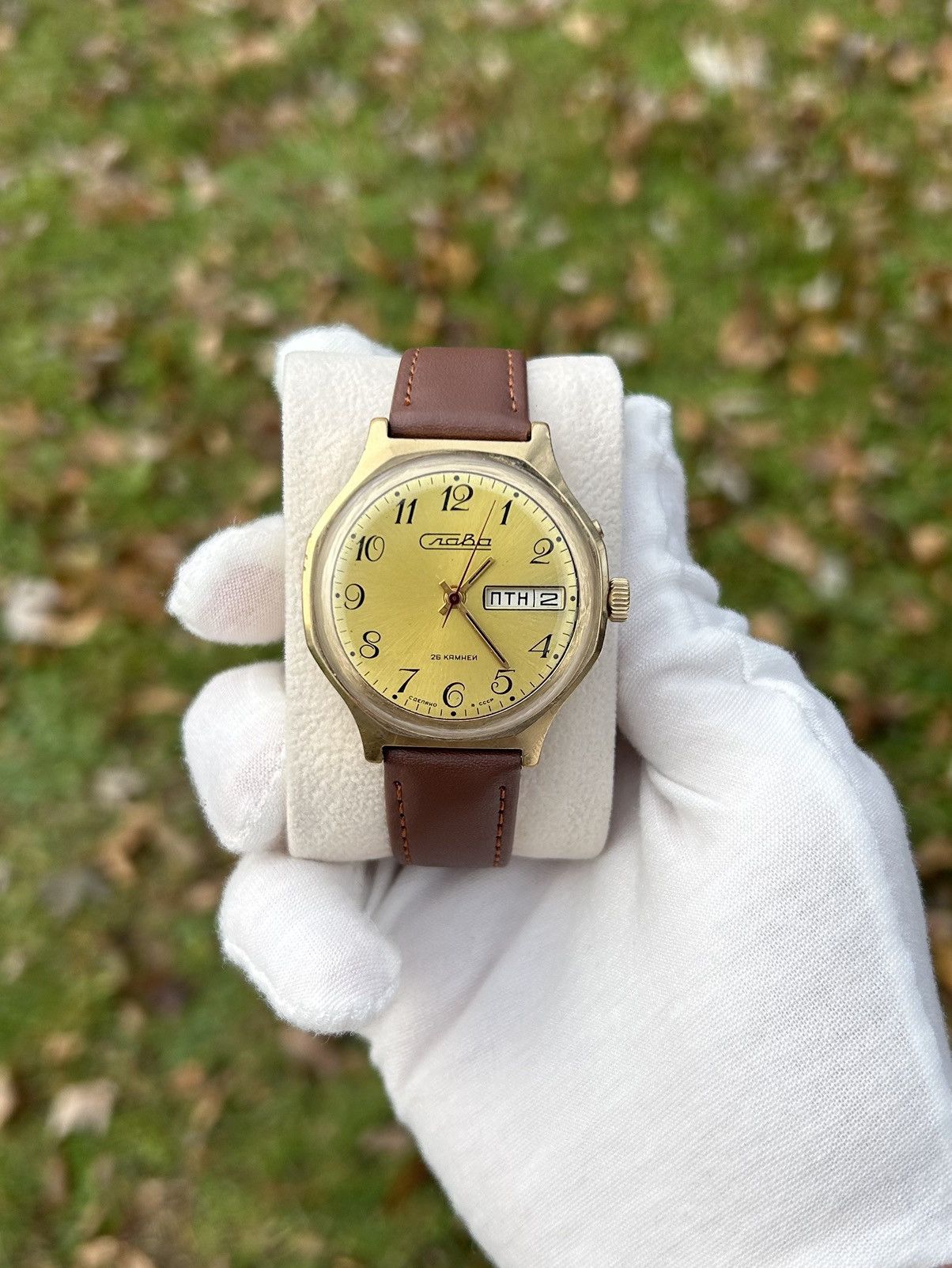 Other Vintage Watch Slava Made In USSR Soviet Mechanical 1980s Size ONE SIZE - 9 Thumbnail