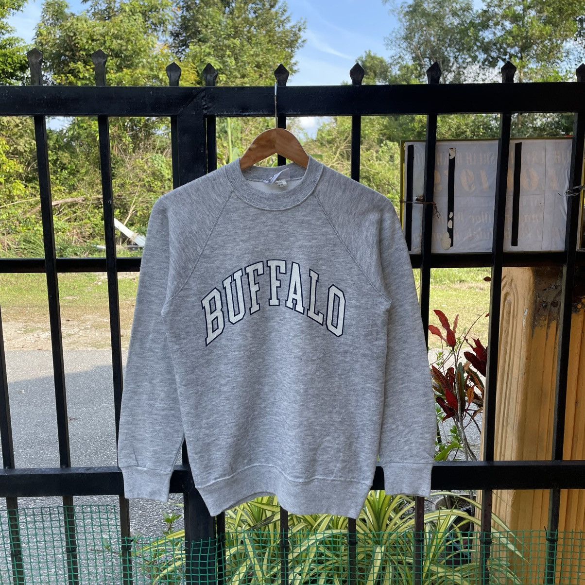 Vintage 🔥Vintage 80s BUFFALO Big Spellout Crewneck Jumper Sweatshirt Size US XS / EU 42 / 0 - 1 Thumbnail
