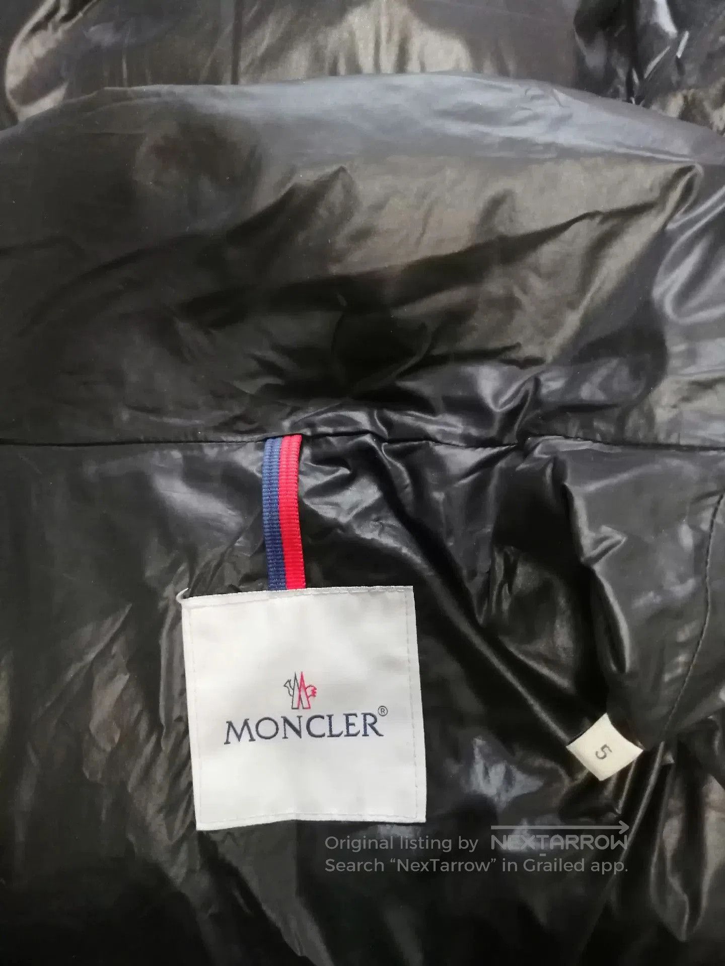 Moncler Moncler Black Striped Classic Down Jacket. Size US XXL / EU 58 / 5 - 6 Thumbnail