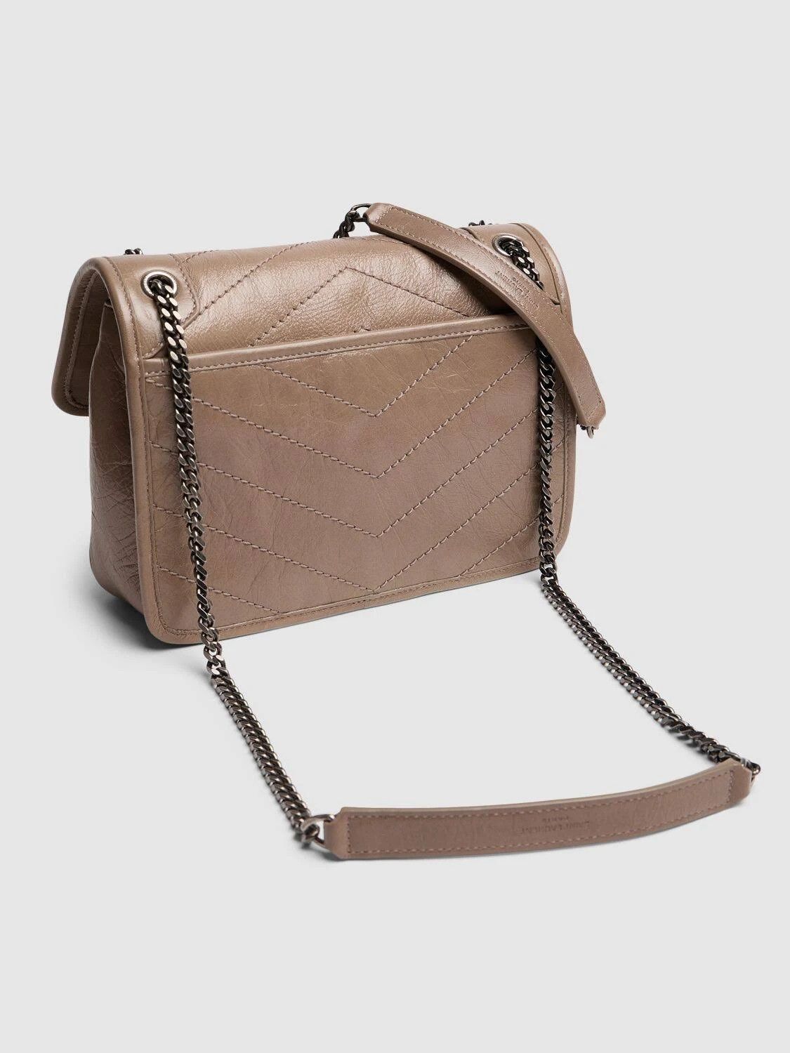 Saint Laurent Paris o1s1wg110924 Size: OS / Niki Baby Vintage Leather Bag Beige Size ONE SIZE - 3 Thumbnail
