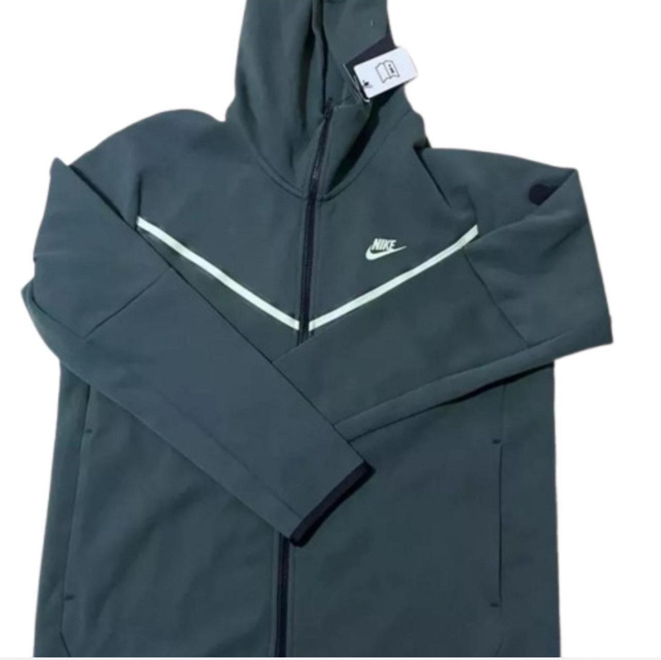 Nike Nike Tech Fleece Full-Zip Green/Light Liquid Lime Mens Large Size US L / EU 52-54 / 3 - 1 Thumbnail