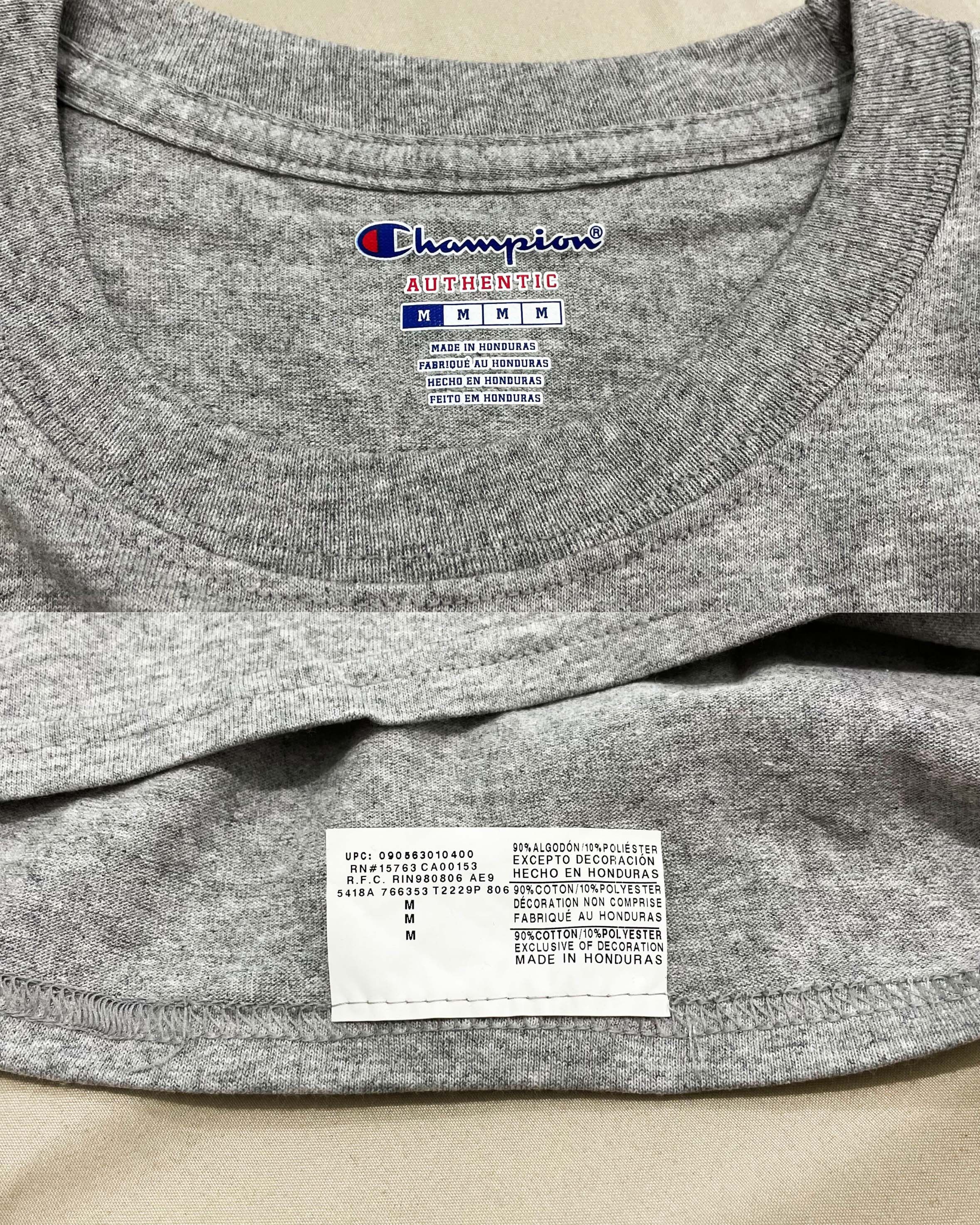Champion Champion Patriotic Logo Long Sleeve T-Shirt (Oxford Grey) Size US M / EU 48-50 / 2 - 5 Thumbnail