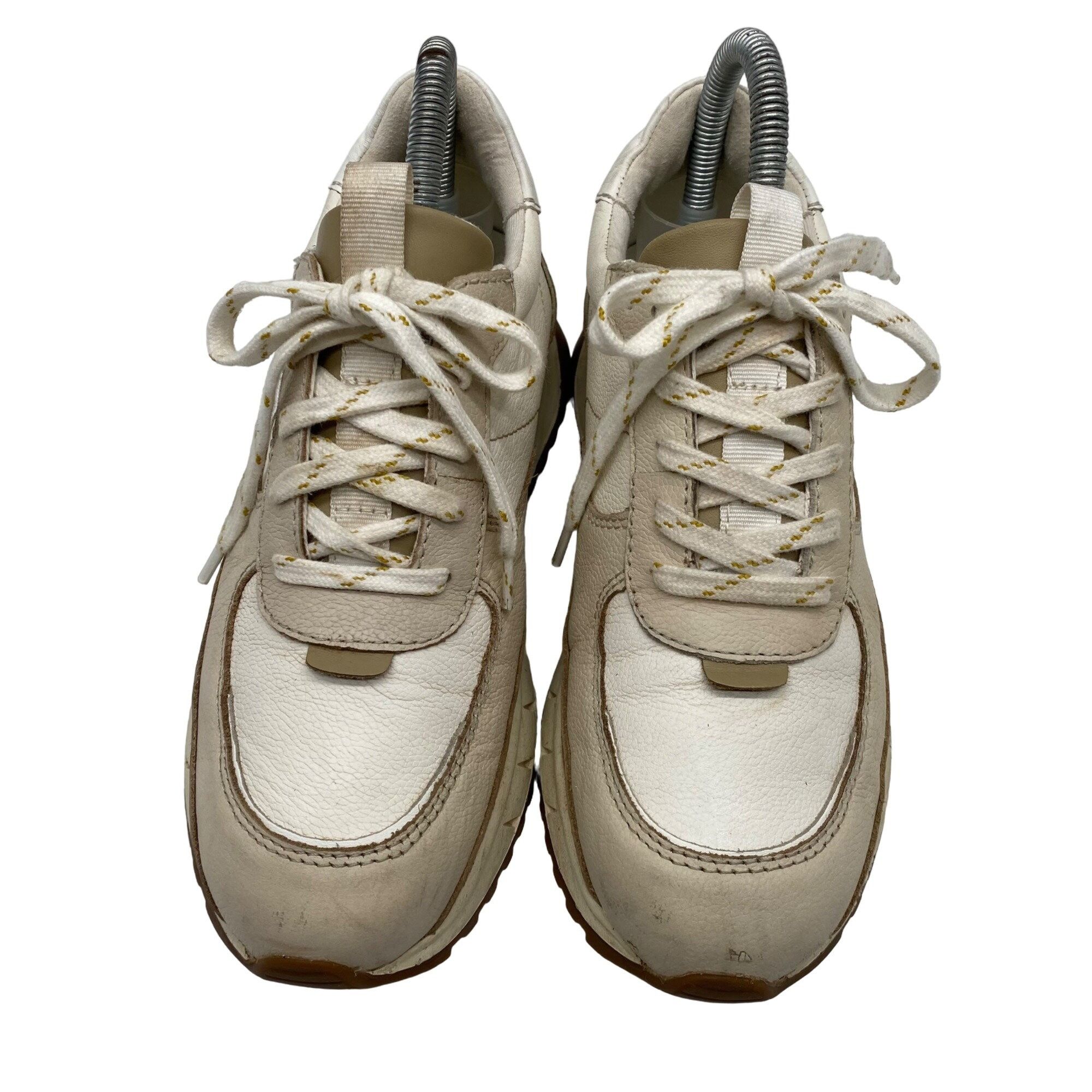 Madewell Madewell Kickoff Neutral Leather Color block Trainer Sneaker Size US 6 / IT 36 - 3 Thumbnail