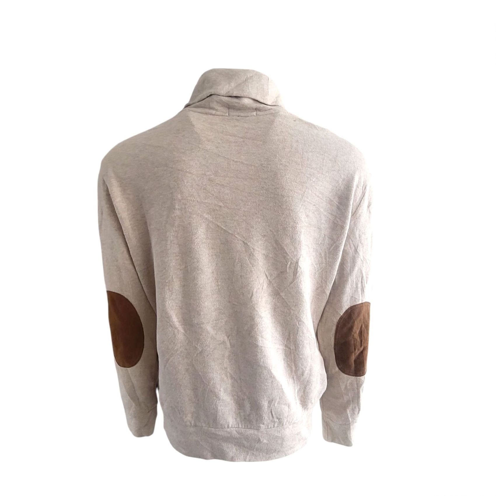 Polo Ralph Lauren Polo Ralph Lauren Beige Shawl Collar Sweatshirt – L Jumper Men Beige Shawl Collar Pullover Vintage Polo Ralph Lauren Mens Size US L / EU 52-54 / 3 - 4 Thumbnail