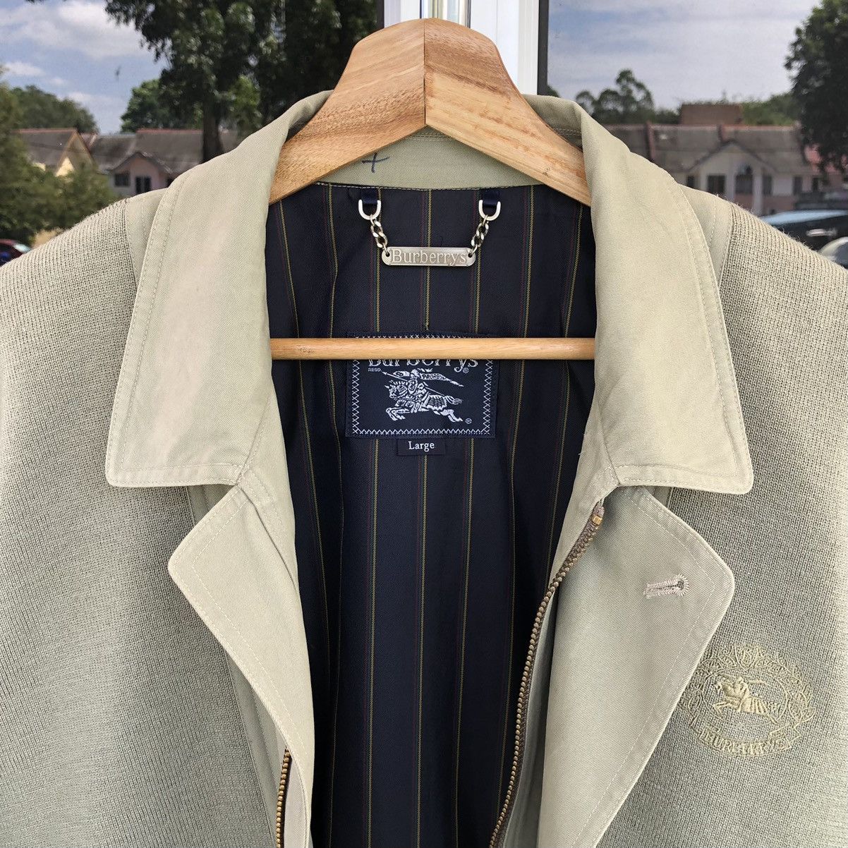 Burberry Vintage Burberrys Prorsum Wool Knitted Bomber Jacket Size US M / EU 48-50 / 2 - 11 Thumbnail