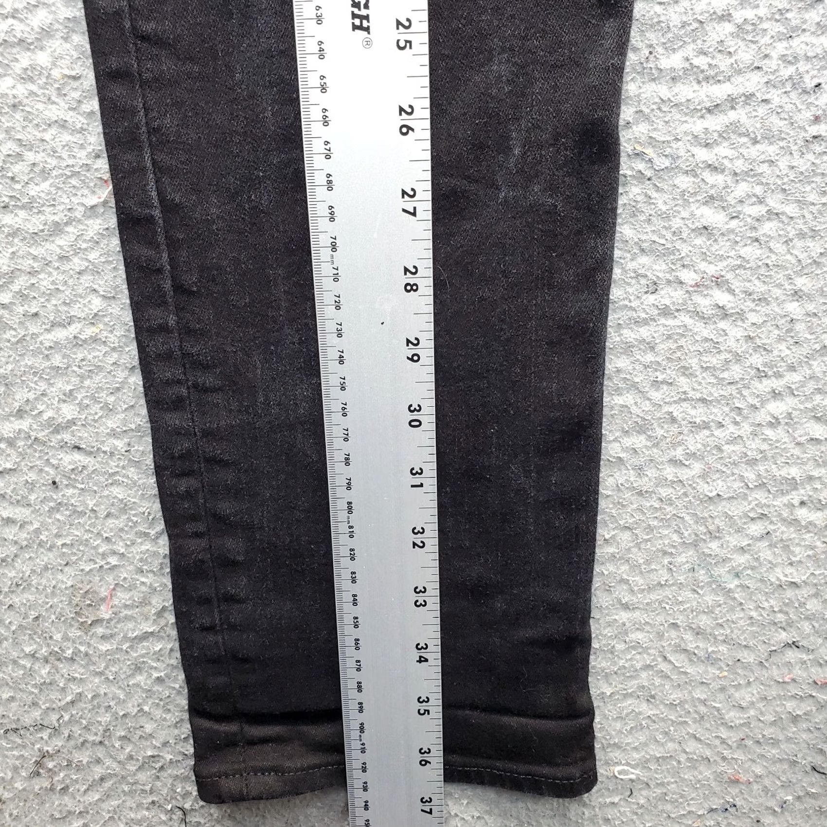 Gap Gap Jeans 14P Black Denim 5-Pocket Skinny Regular Womens Petite Jeans Size 36" / US 14 / IT 50 - 3 Thumbnail
