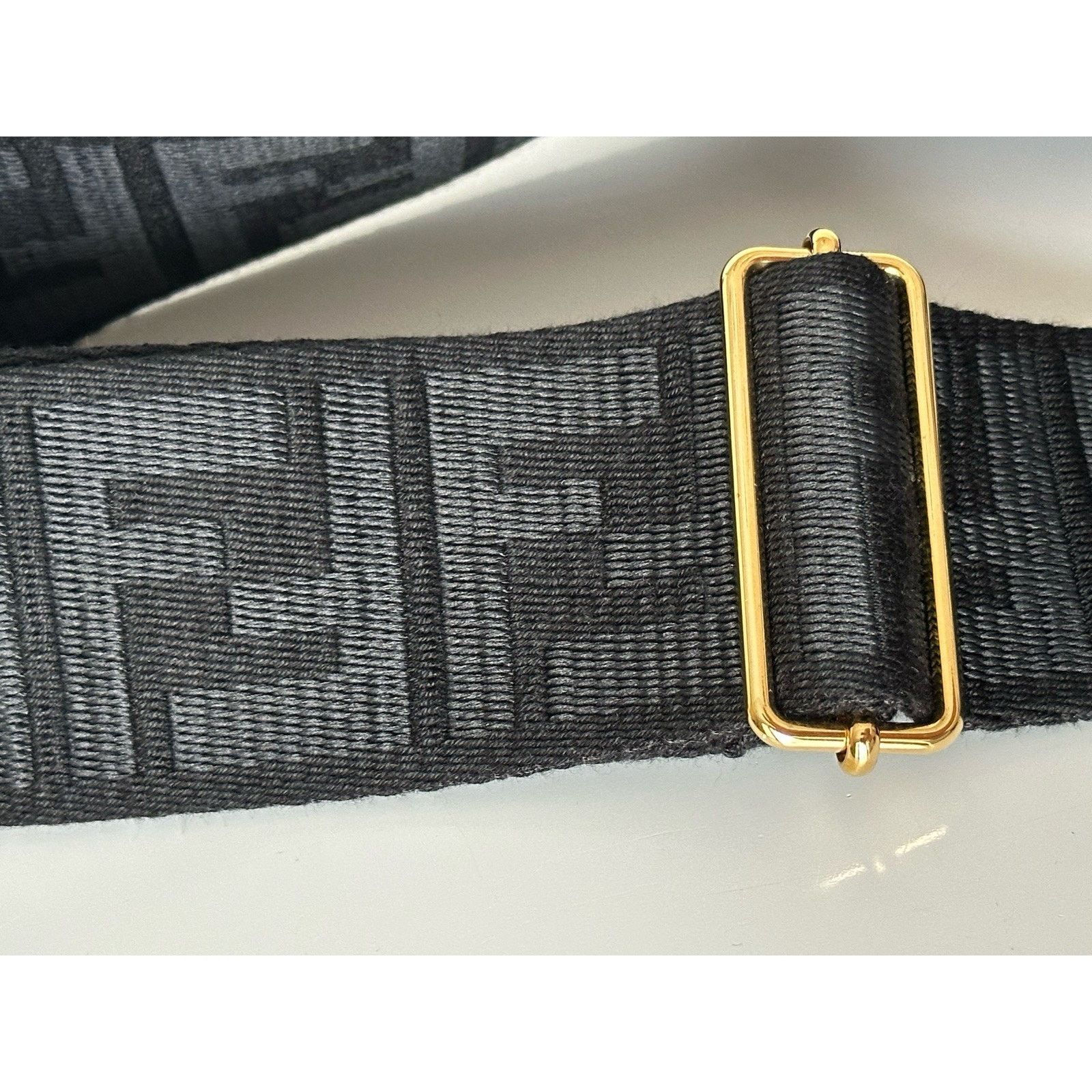 Fendi FENDI FF Logo Adjustable Strap Black Made in Italy NWT $1030 Size ONE SIZE - 13 Thumbnail