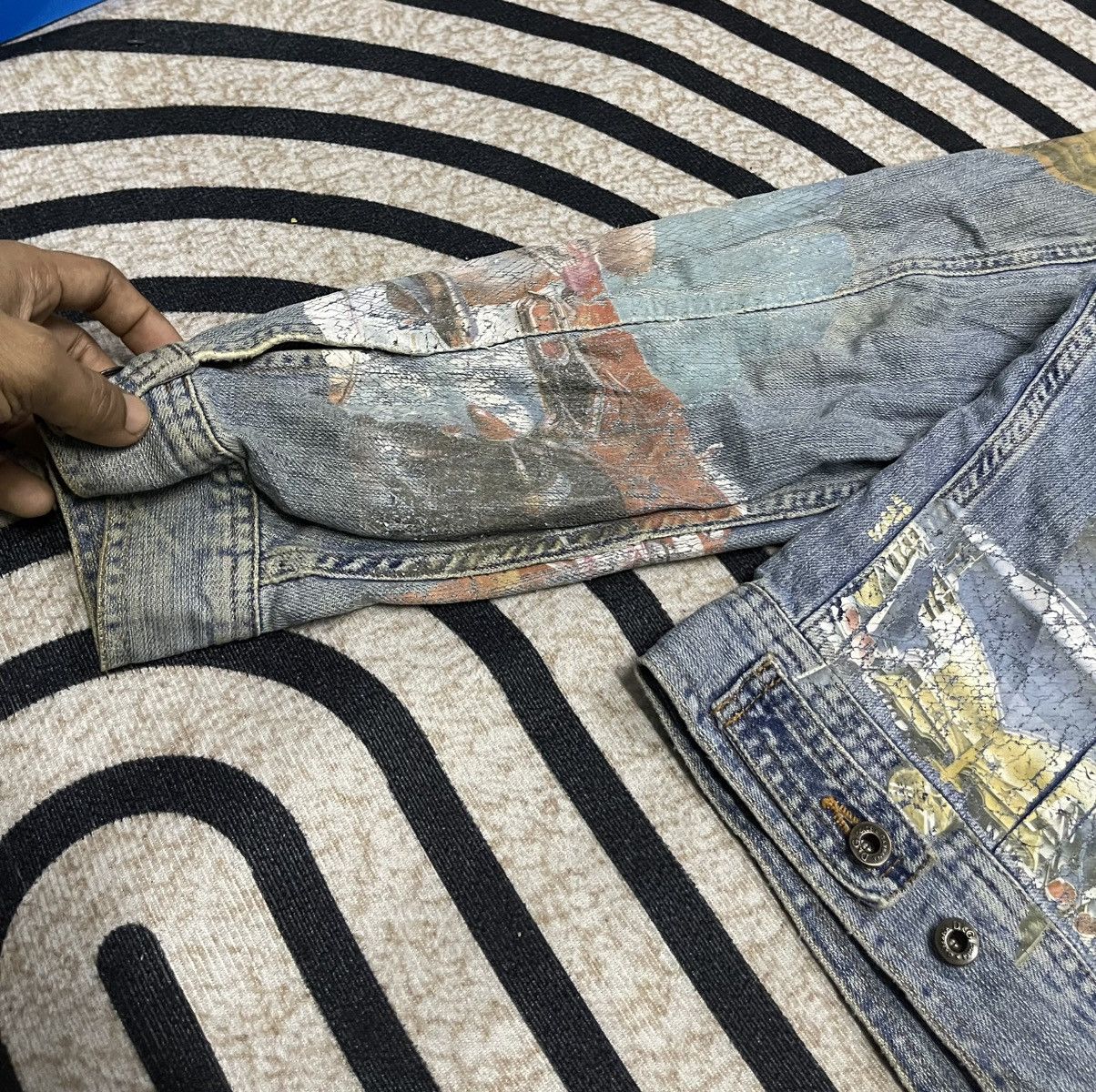 Dolce & Gabbana 2000s DOLCE & GABBANA PIN-UP PRINTED AMERICAN DENIM JACKET Size US M / EU 48-50 / 2 - 13 Thumbnail