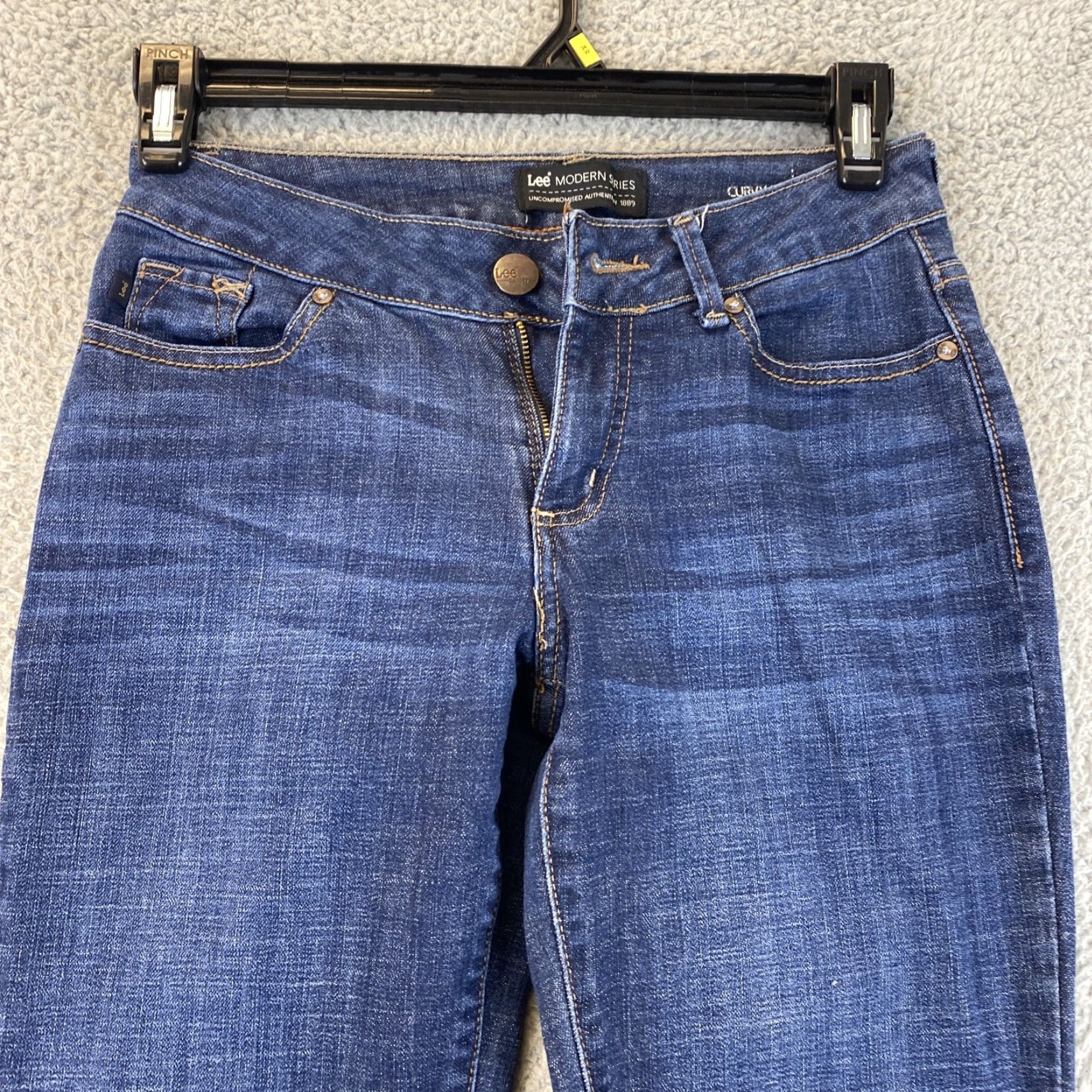 Lee Lucky Brand Jeans Womens Jeans Skinny Blue 2/26 Premium Denim 2 Regular Cotton Blend 5-Pocket Retro 90s 80s Belt Loops Womens Size 26" / US 2 / IT 38 - 2 Thumbnail