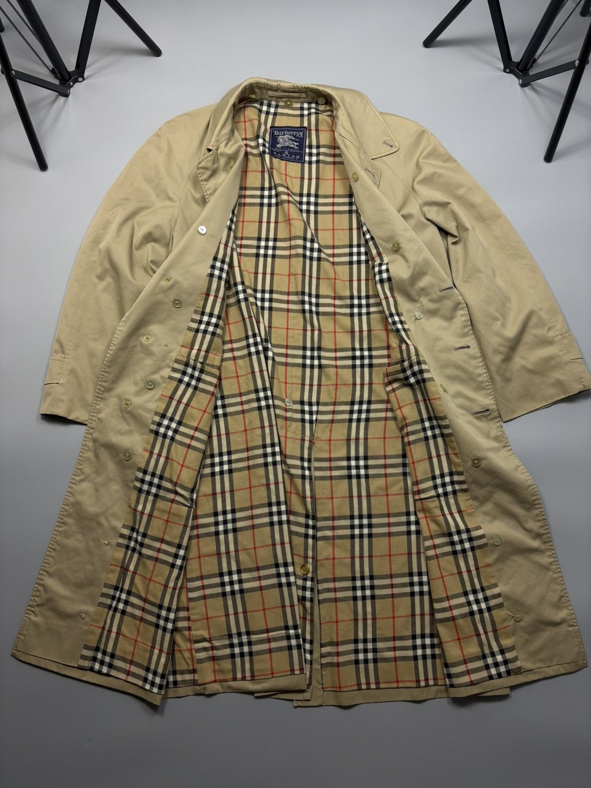 Burberry Burberry Vintage Trench Coat Nova Check England 90s l Size US L / EU 52-54 / 3 - 2 Thumbnail