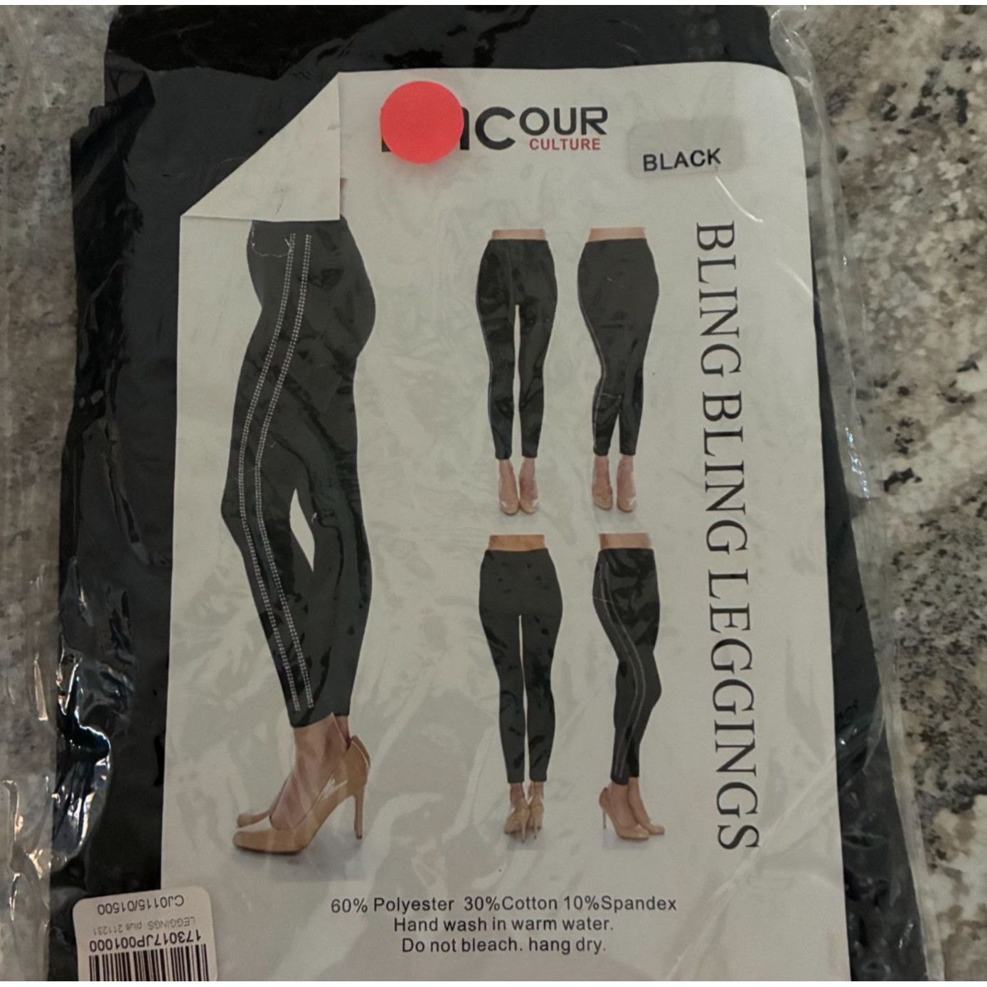 Other Elegant Bling Bling Leggings High Waist Stretch Skinny Pants Size 25" / US 0 / IT 36 - 1 Preview