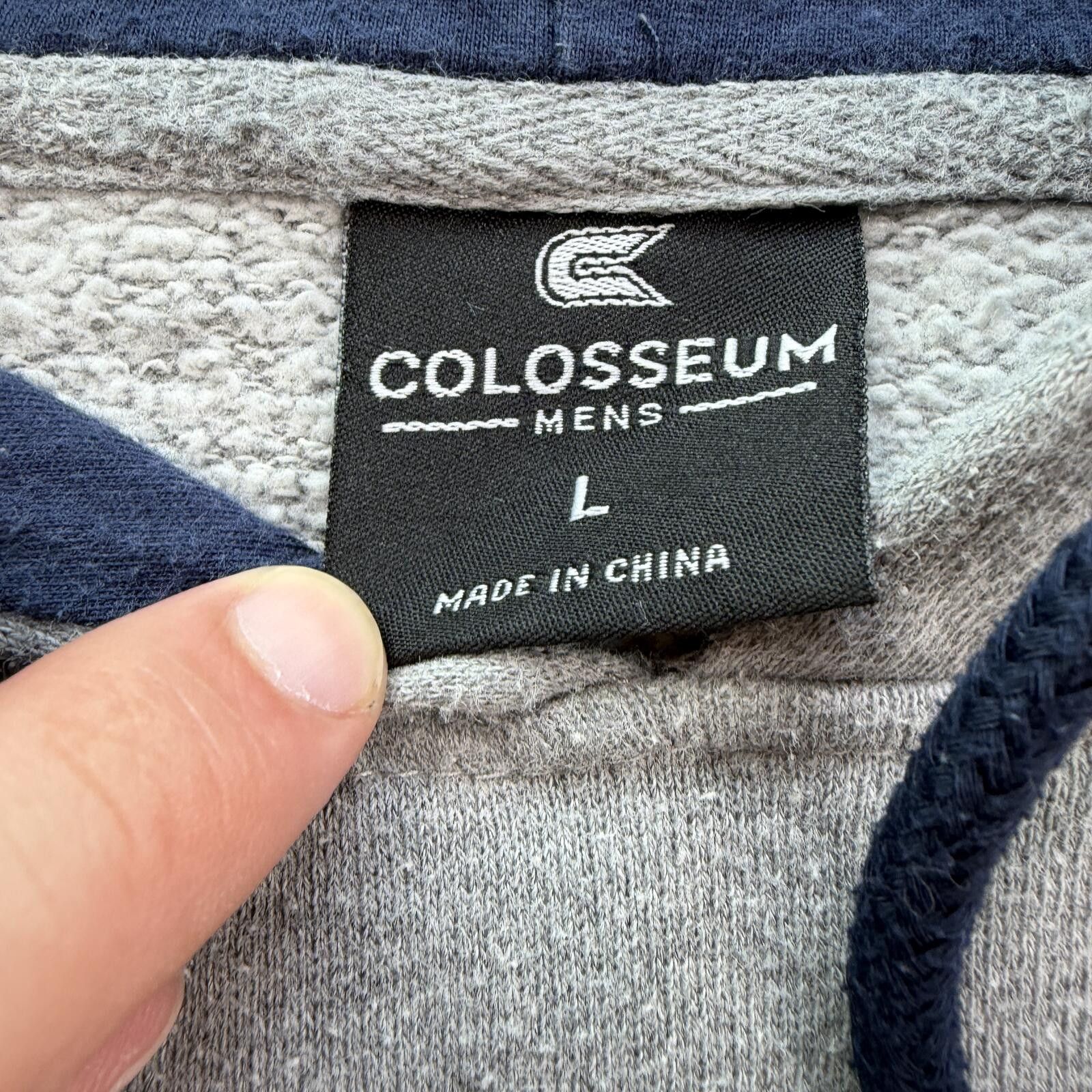 Colosseum Athletics West Virginia Mountaineers Hoodie Mens L Gray Embroidered Size US L / EU 52-54 / 3 - 3 Thumbnail