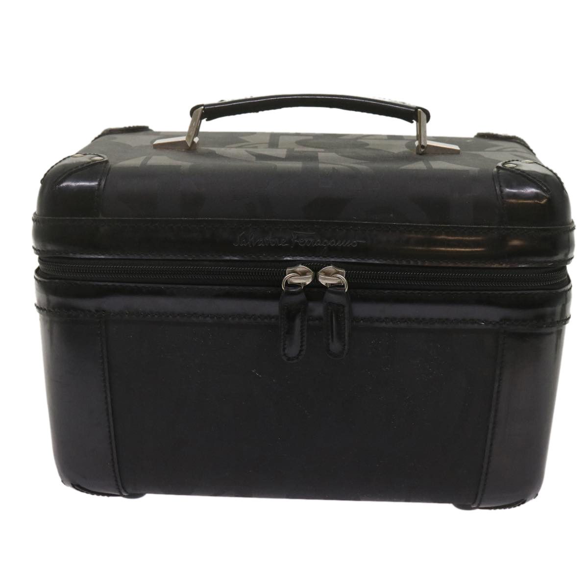 Salvatore Ferragamo Black Leather Handbag (Pre-Owned) Size ONE SIZE - 1 Thumbnail