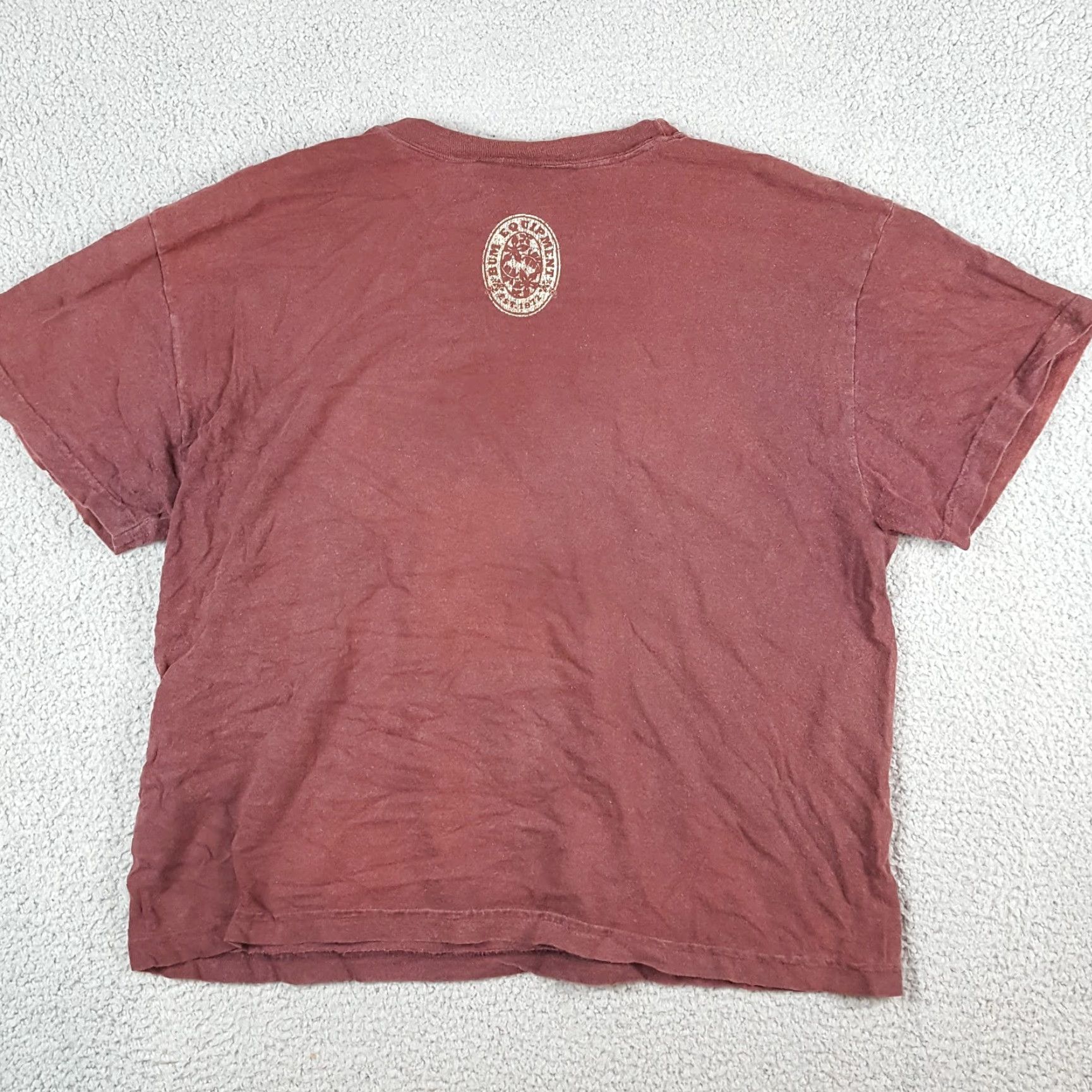 Vintage VINTAGE Y2K B.U.M. Equipment Faded Hawaiian Flower Beach Shirt Adult L Red Cotton Men 2000's Size US L / EU 52-54 / 3 - 3 Thumbnail