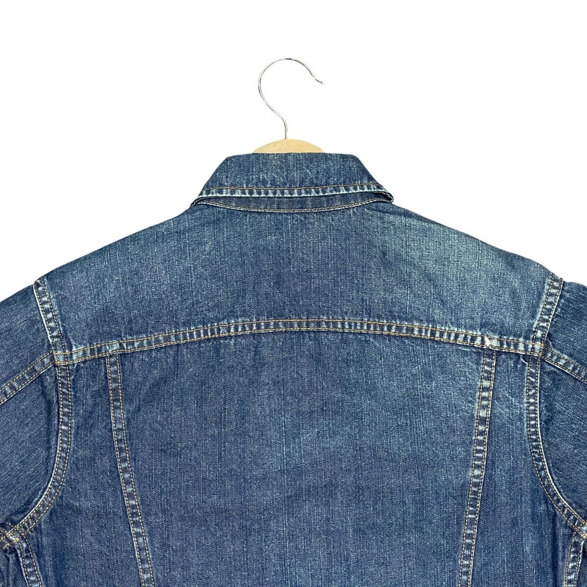Ralph Lauren Vintage 90s Ralph Lauren Boxy Cropped Trucker Denim Jacket Size M / US 6-8 / IT 42-44 - 9 Thumbnail