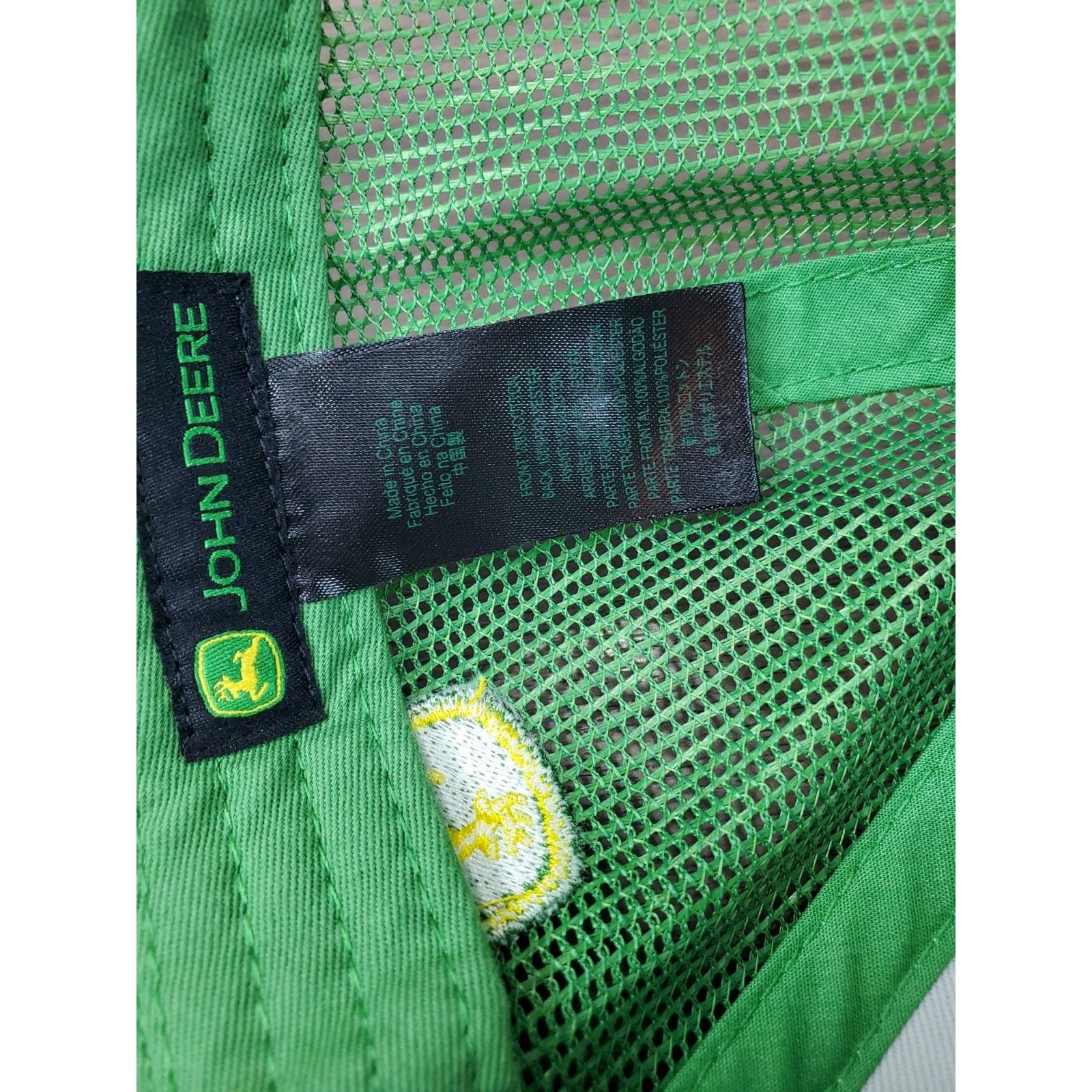John Deere John Deere Hat Adjustable Snapback Cap Fuzzy Lawn Turf Logo Size ONE SIZE - 11 Thumbnail