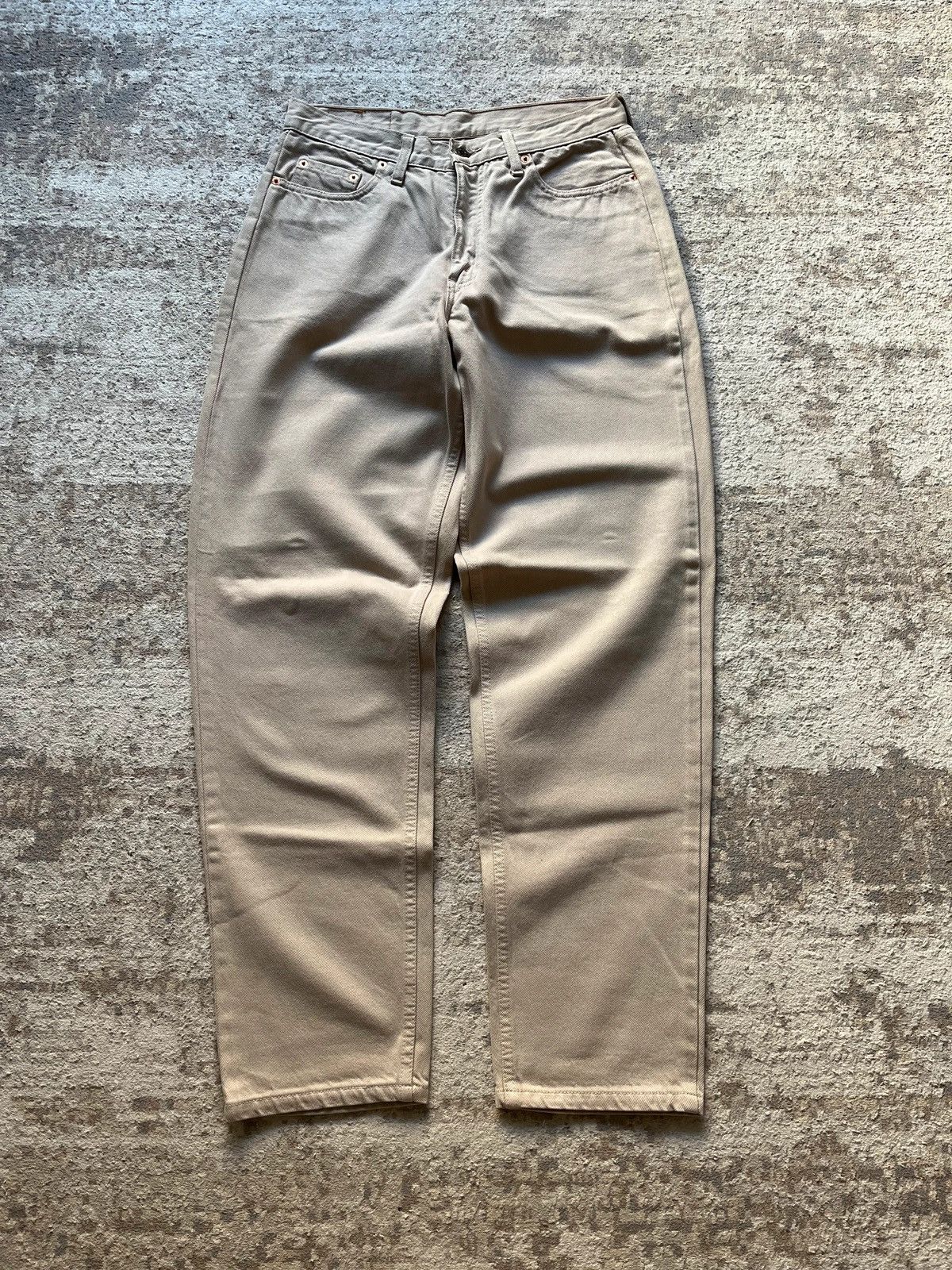 Levi's Levi’s Jeans Sz W33 L32 Vintage 1998 Beuge Jeans Denim Rare Size US 33 - 1 Thumbnail