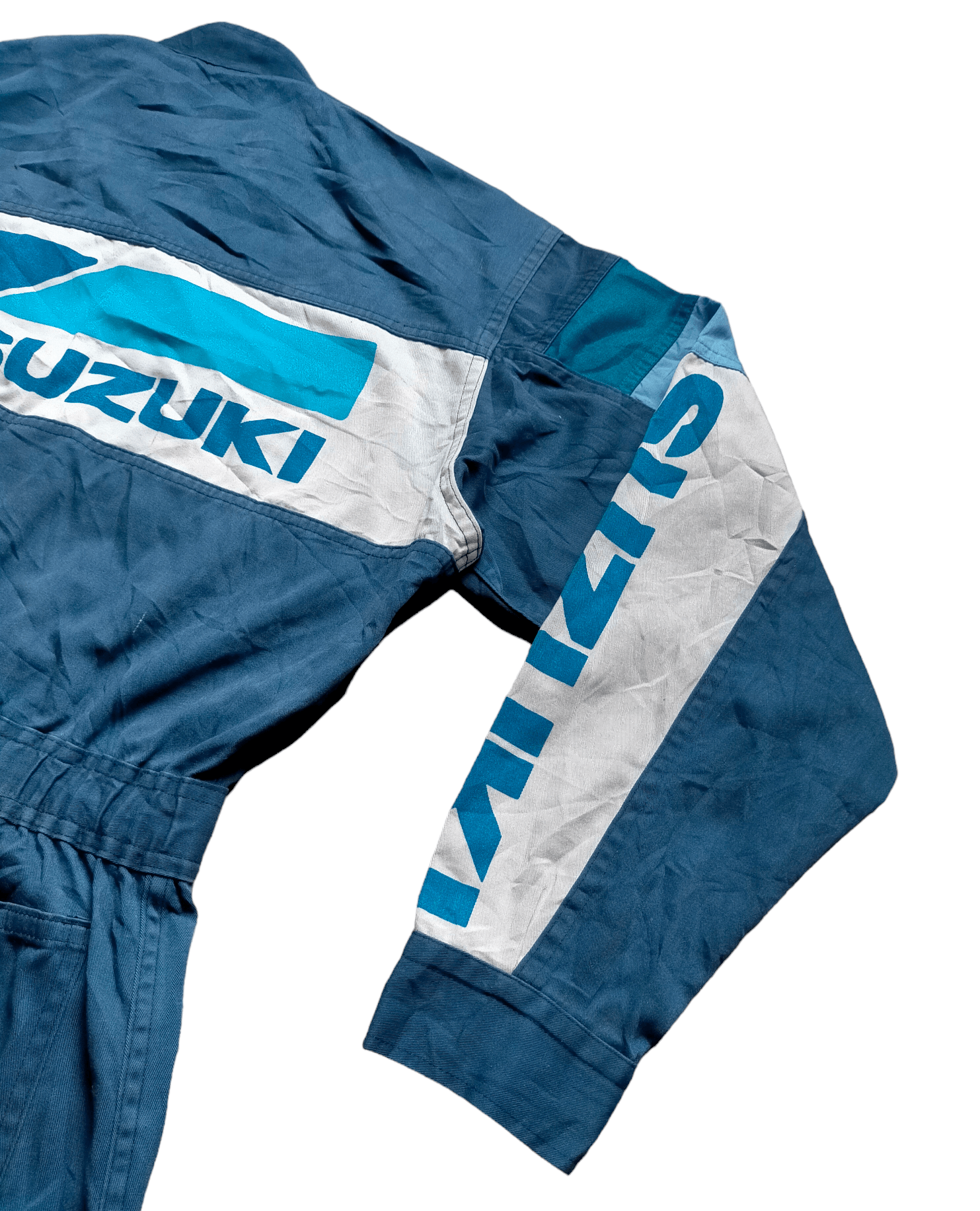 Sports Specialties ⚡Rare Team Suzuki Jumpsuit Overall Vtg 80s Size US 31 - 4 Thumbnail
