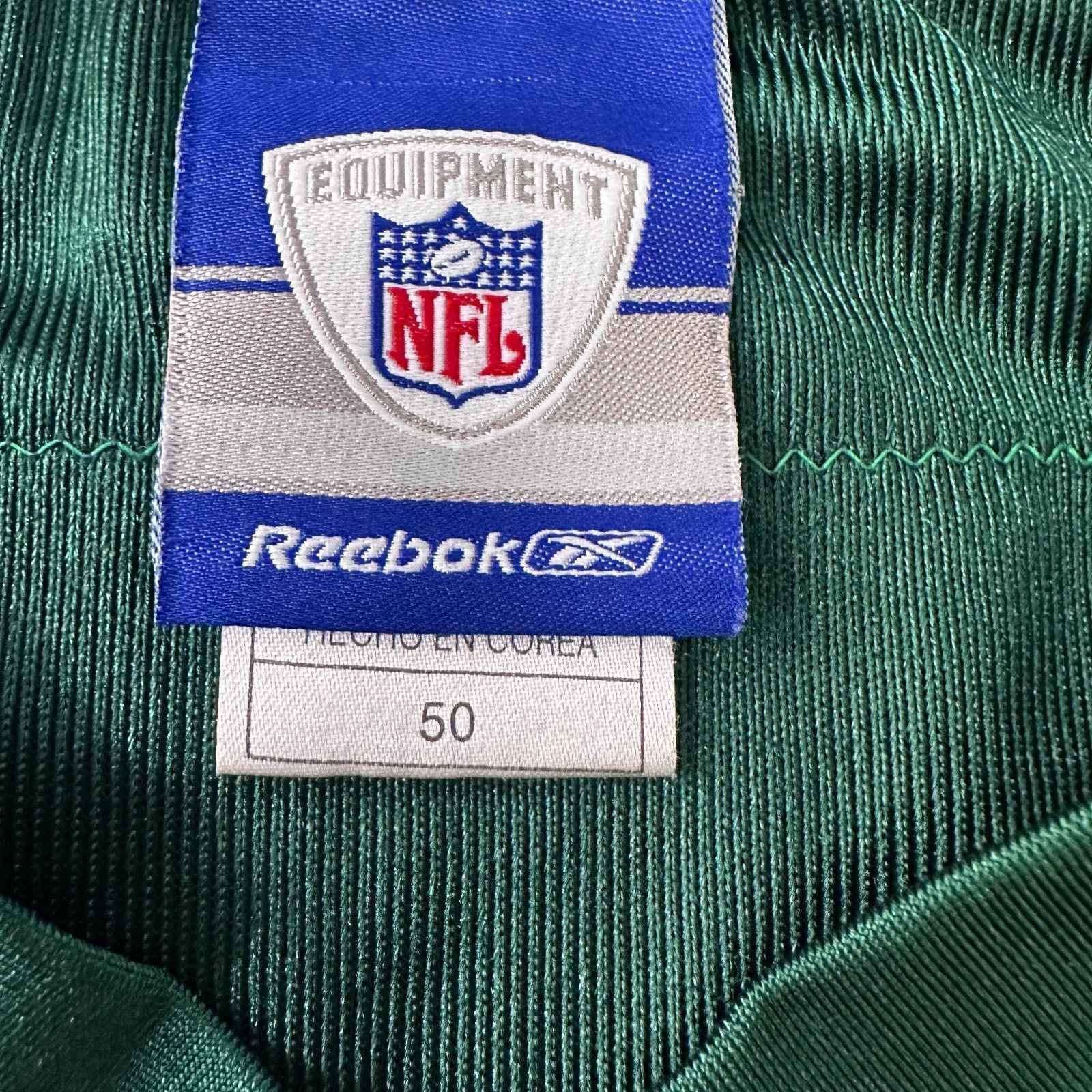 Reebok Reebok NY Jets Thomas Jones Jersey Mens 50 Green Stitched Size US XL / EU 56 / 4 - 8 Thumbnail