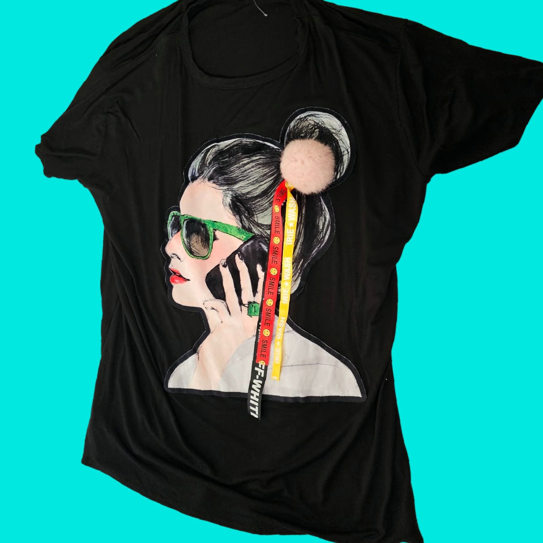 Vintage VINTAGE Ups & Downs T-Shirt Shirt Women 3X Black Scoop Neck Short Sleeve Cotton Rayon Casual Plus Size Women Size XXL / US 16-18 / IT 52-54 - 1 Thumbnail