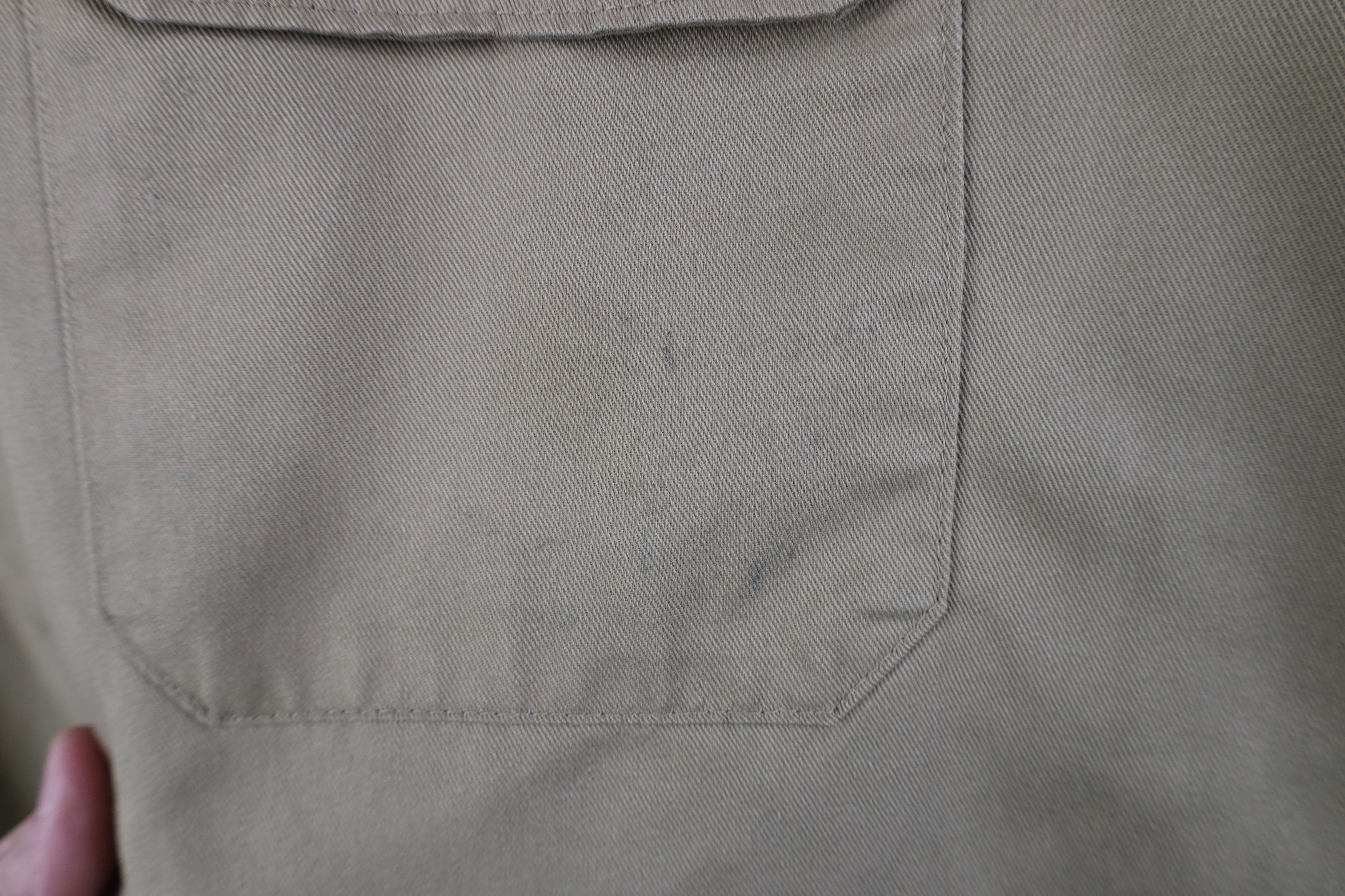 Dickies Vintage 90s Dickies Mechanic Button Shirt Khaki Brown USA Size US XL / EU 56 / 4 - 4 Thumbnail