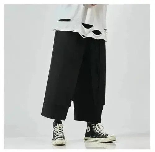 Jean Japanese style loose cropped trousers Size US 32 / EU 48 - 4 Thumbnail