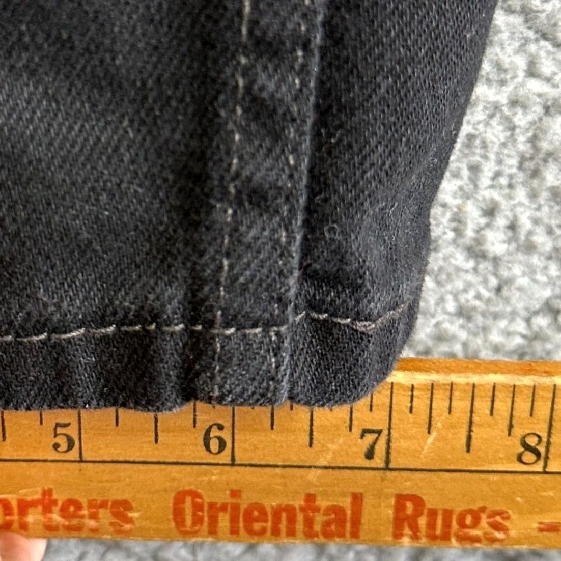 Levi's Levi's 550 Jeans Mens 38X34 Black Relaxed Straight Fit Dark Wash Denim Red Tab Size US 38 / EU 54 - 7 Thumbnail
