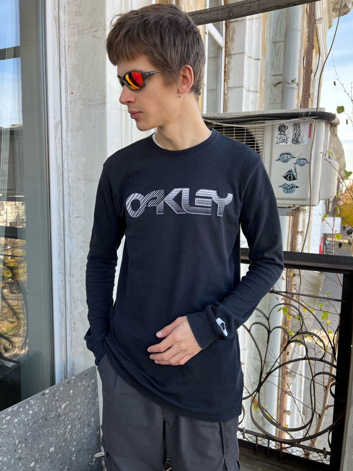 人気のクリスマスアイテムがいっぱい！ OAKLEY ☠️ Vintage × Rare Very × Oakley 00s Central Big トップス