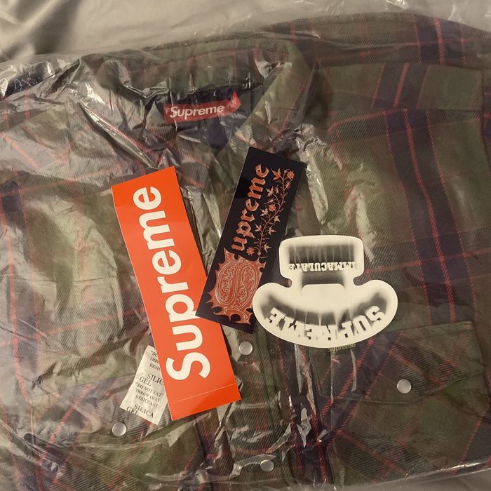 Supreme Supreme SS24 Quilted Flannel Snap Shirt | Grailed