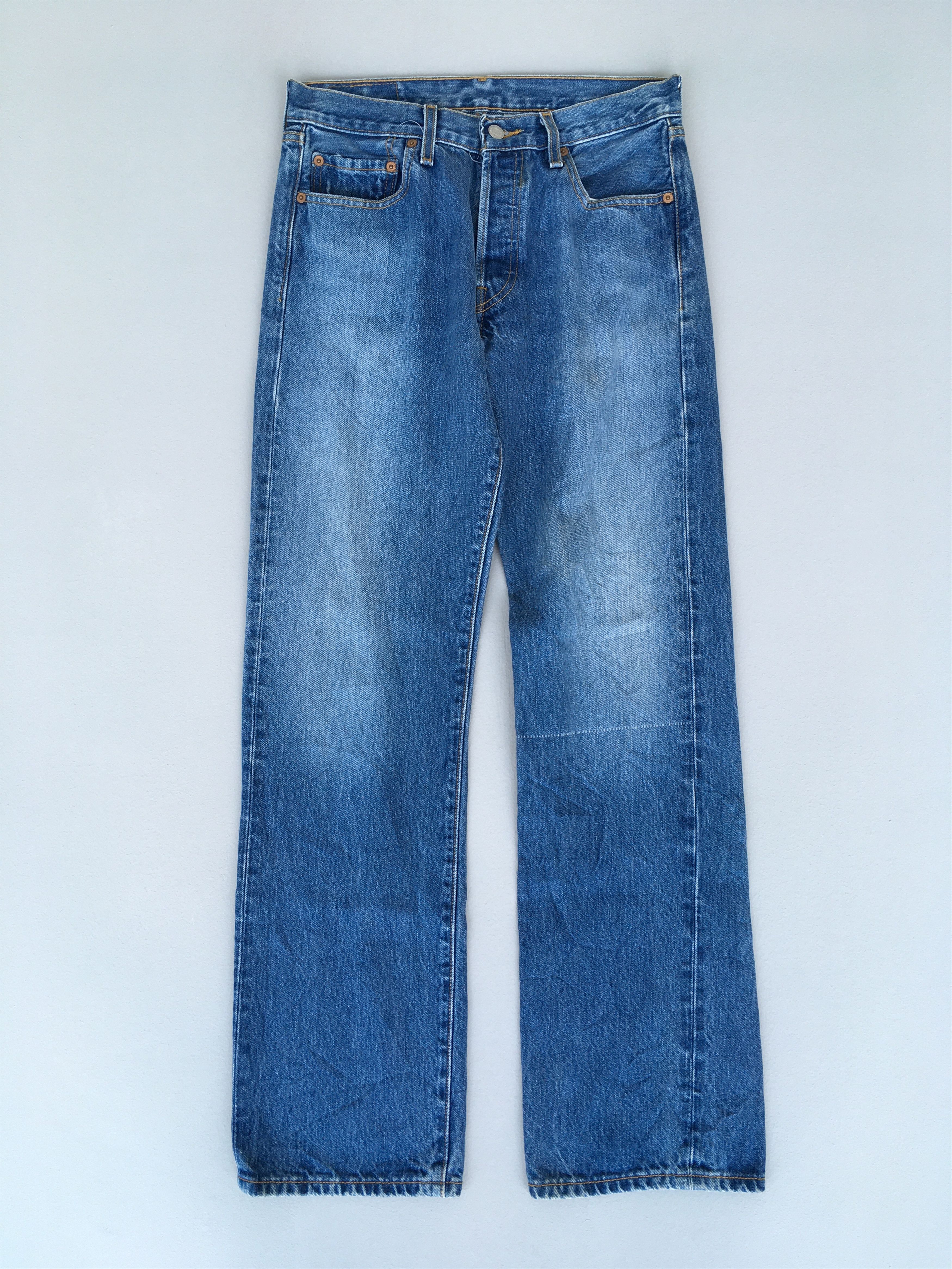 image of Size 28X31.5 Vintage 90's Levi's 501 Stonewash Jeans in Blue, Men's