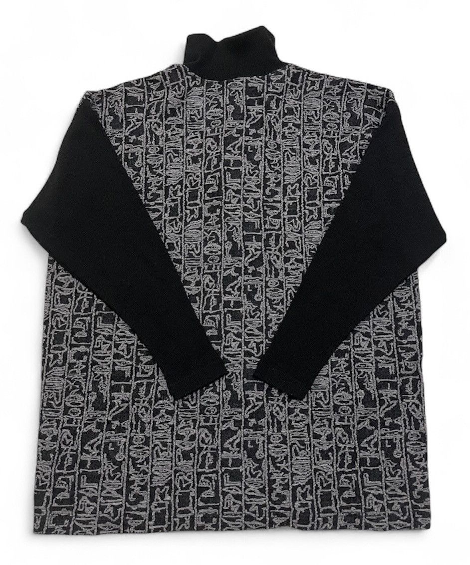 Issey Miyake Vtg 80s Issey Miyake Oversized Script Knit Set Size US M / EU 48-50 / 2 - 6 Thumbnail