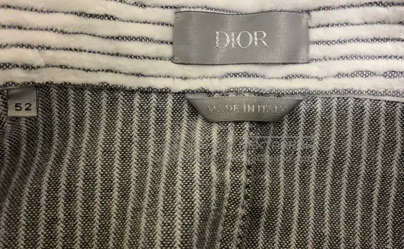 Dior Dior Blue and White Stripe Corduroy Jacket Size US L / EU 52-54 / 3 - 3 Thumbnail
