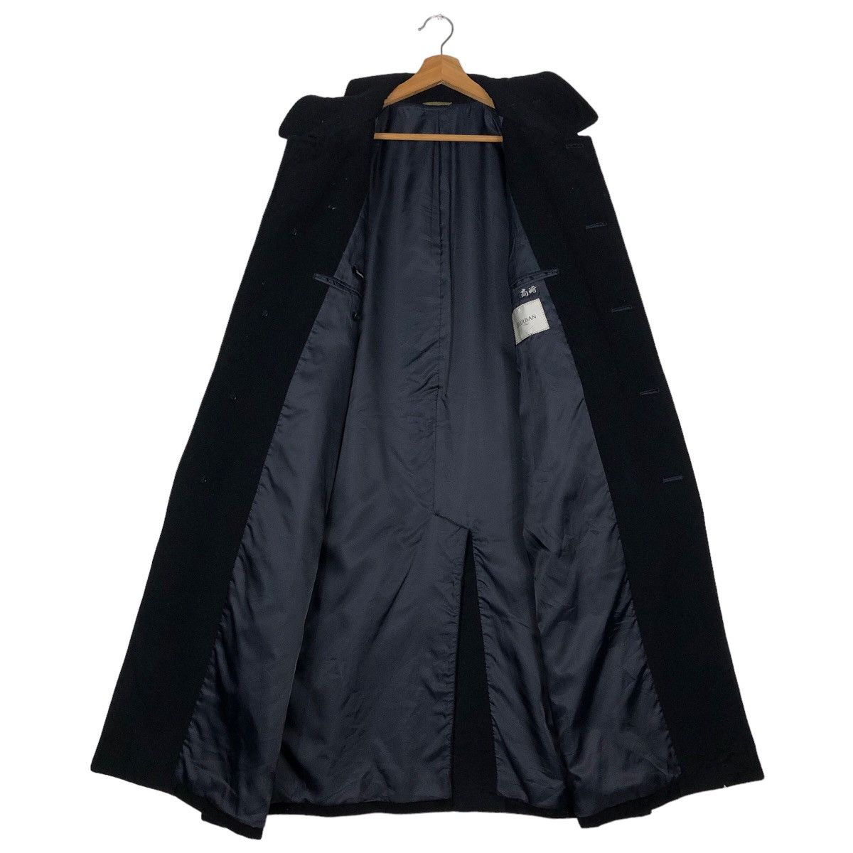 Japanese Brand 🔥Vtg Wool Long Jacket Rich Black D’Urban Yohji Yamamoto Size US M / EU 48-50 / 2 - 11 Thumbnail