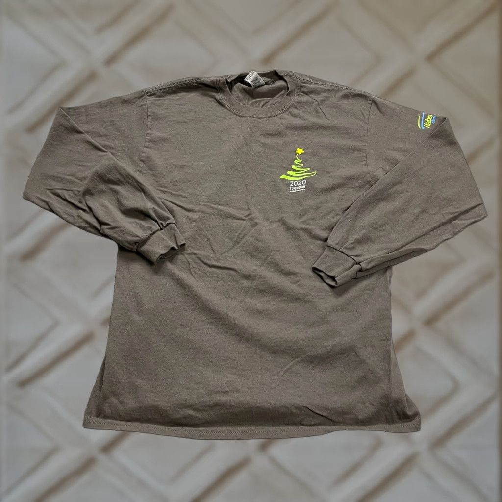 Gildan GILDAN Ultra Cotton Long Sleeve T-Shirt Unisex Medium Brown Graphic Classic Outdoor Size US M / EU 48-50 / 2 - 1 Thumbnail