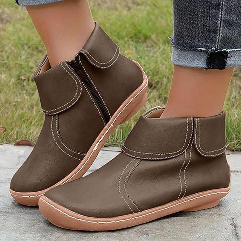 Other Fashion Womens Ankle Boot Comfortable Slip On Flat Size US 9.5 / IT 39.5 - 9 Thumbnail