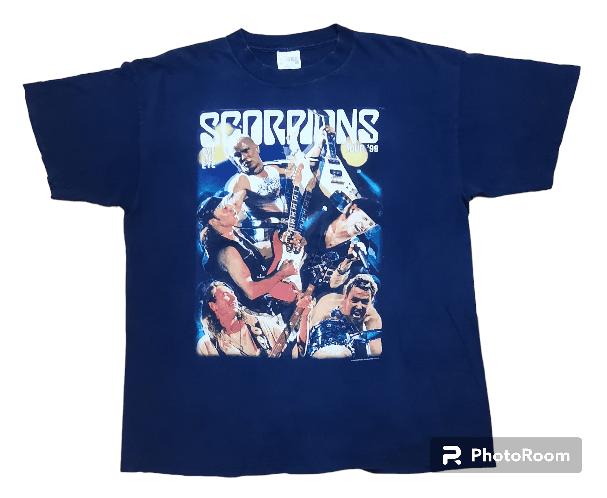Band Tees × Vintage SCORPION EYE TO EYE WORLDTOUR 1999 Size US XL / EU 56 / 4 - 1 Thumbnail