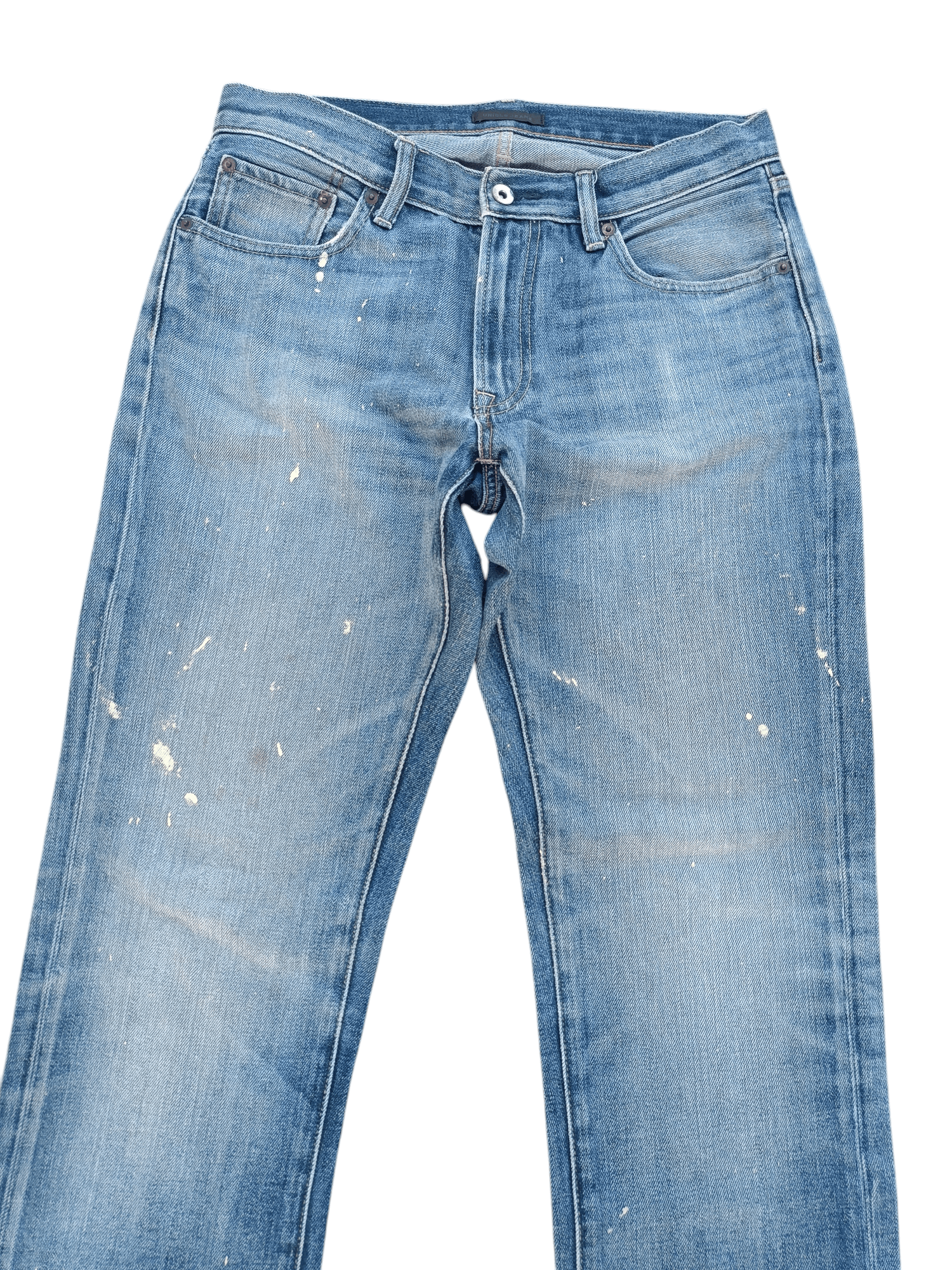 Jean × Undercover × Uniqlo Vintage 🇯🇵 Uniqlo Jeans Japan Splash Denim Jeans E204 Size US 31 - 2 Thumbnail