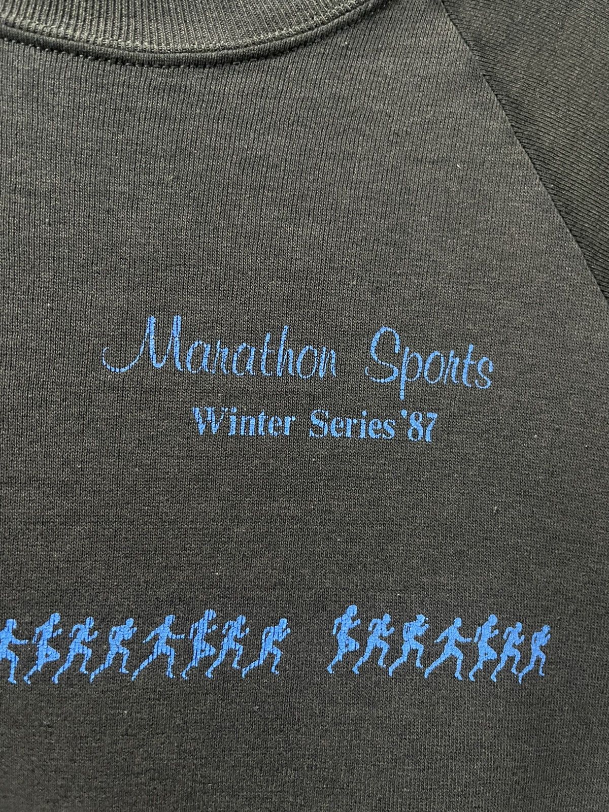 Vintage Vintage 1987 Marathon Sports Sweater Size US L / EU 52-54 / 3 - 3 Thumbnail