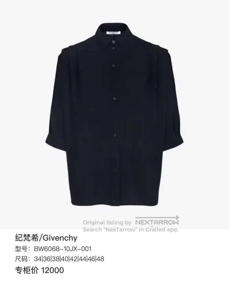 Givenchy Givenchy Black Single Breasted Collar Mulberry Silk Embroi Size XS / US 0-2 / IT 36-38 - 5 Thumbnail