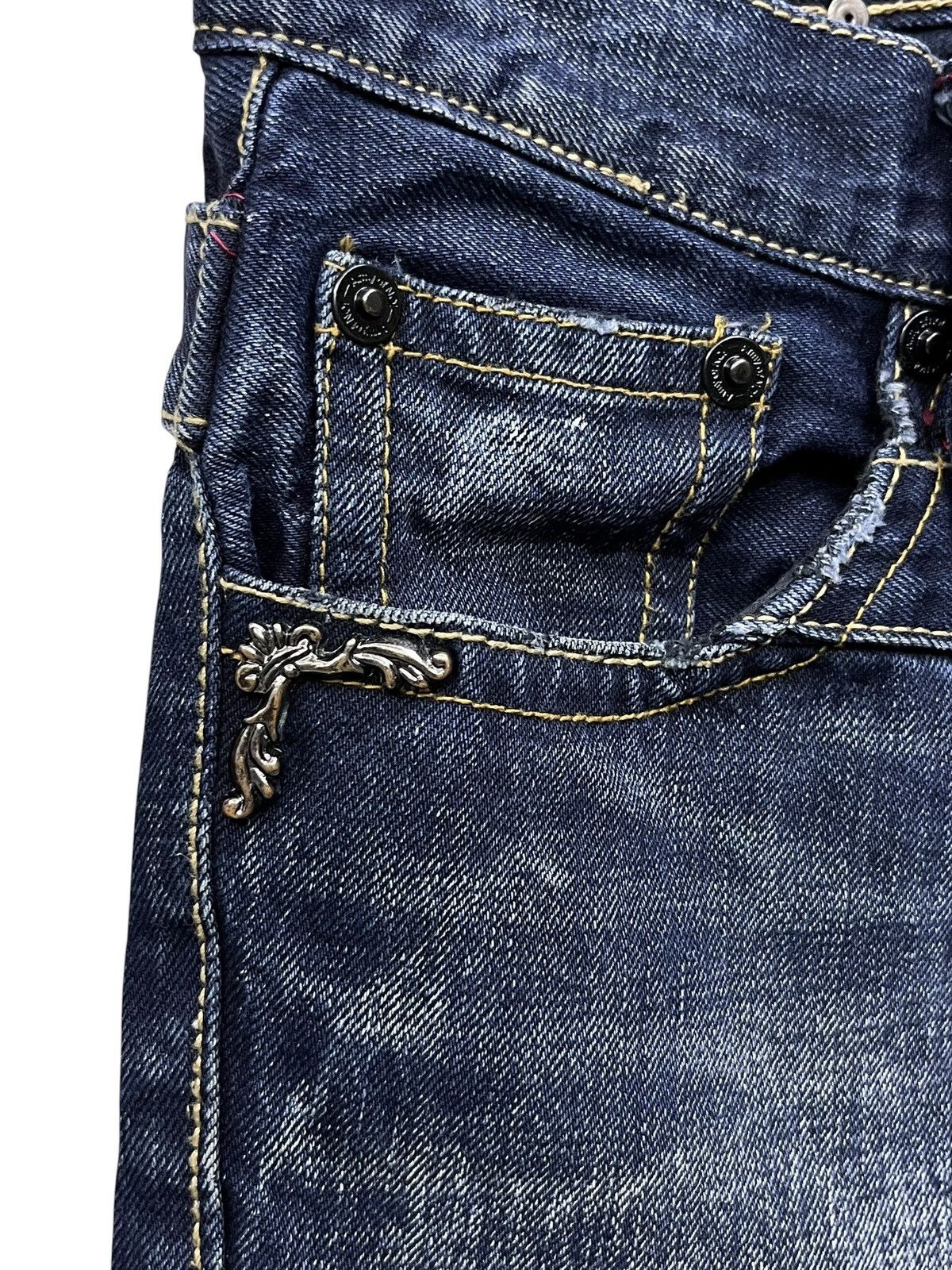 Army Of Me FYE🔥VINTAGE Army Of No! Double Waist Jeans Tornado Mart Era Size US 30 / EU 46 - 4 Thumbnail