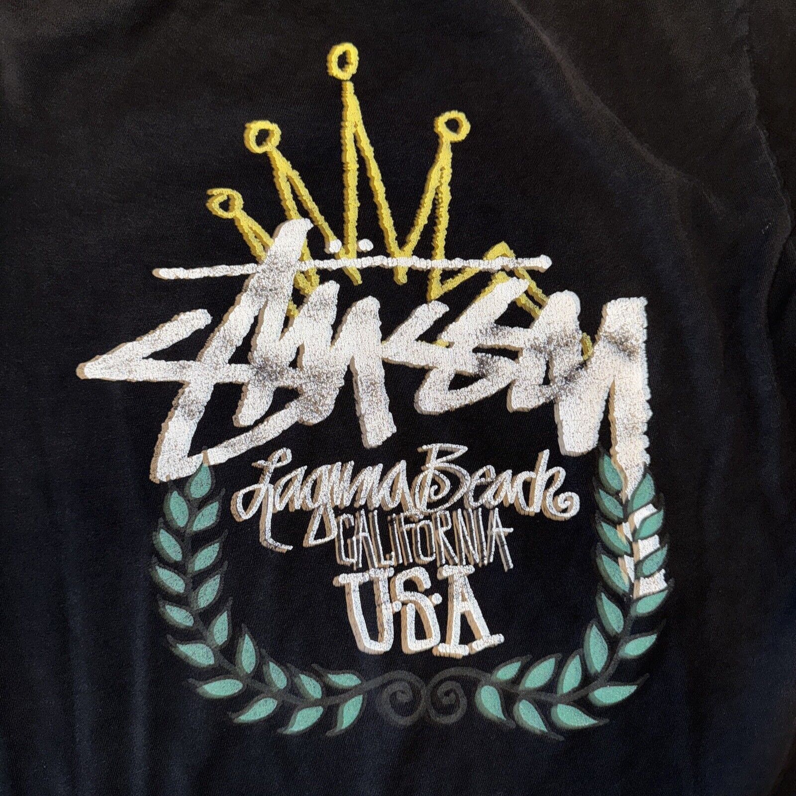 Stussy Stussy Laguna Beach T-Shirt Black Medium 20x27 | Grailed