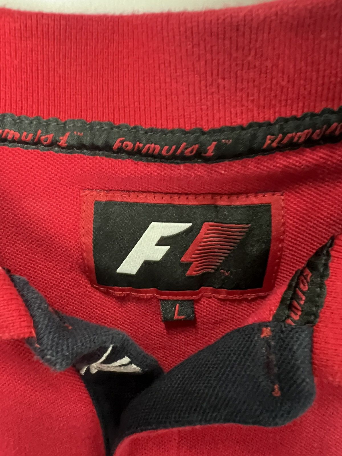 Formula 1 Vintage streetwear formula 1 Racing F1 Polo T-Shirt 90s Size US L / EU 52-54 / 3 - 4 Thumbnail