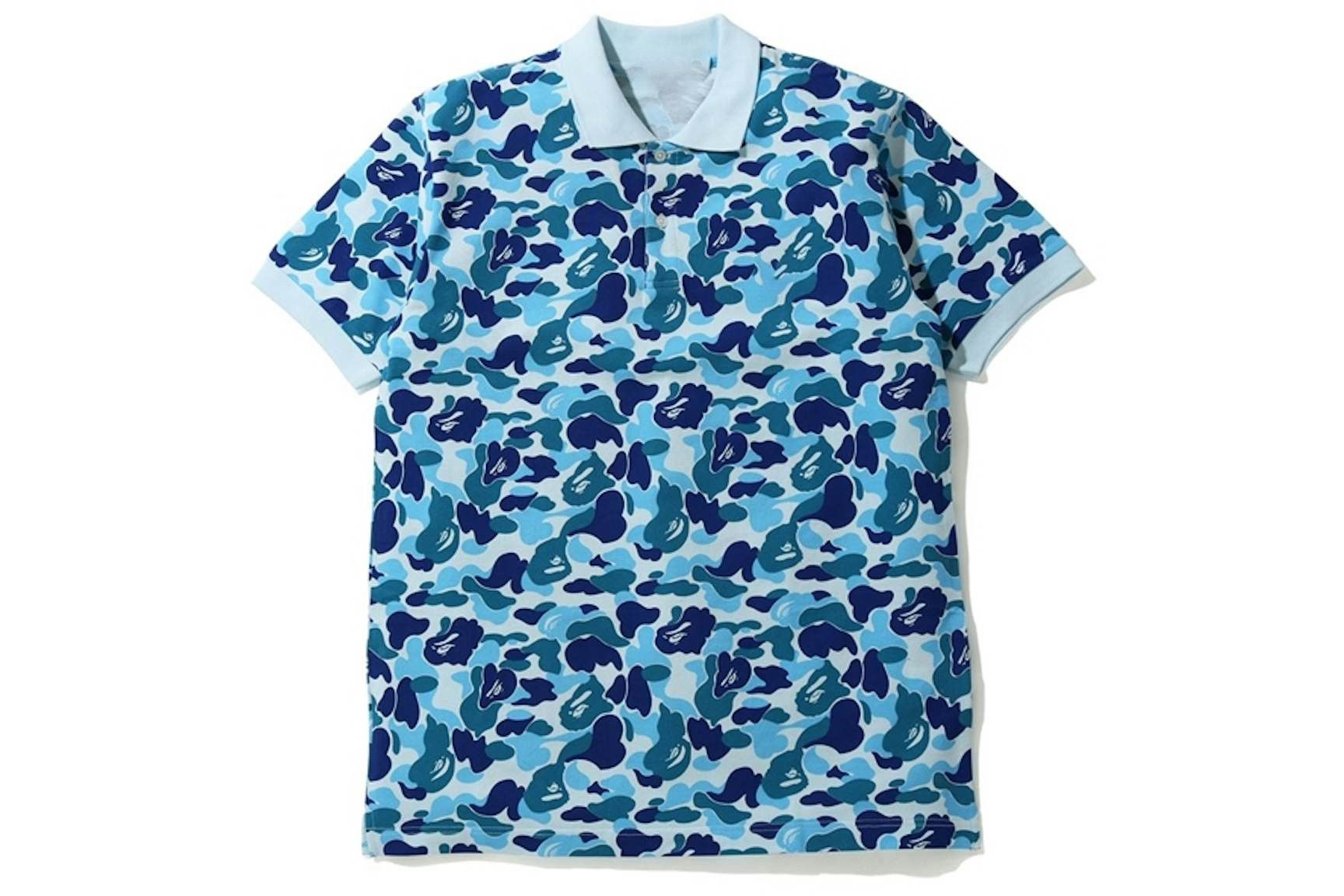 Designer Blue Camo Polo – Cool Confidence Meets Urban Edge Size US M / EU 48-50 / 2 - 2 Thumbnail