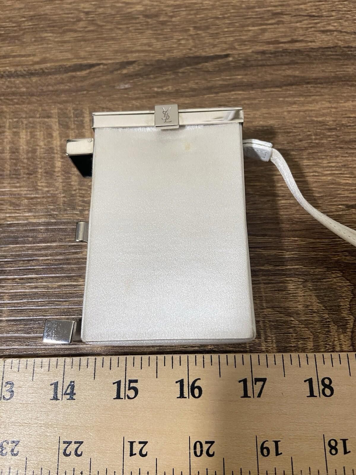 Saint Laurent Paris YSL Saint Laurent Tom Ford white canvas metal cigarette case Size ONE SIZE - 2 Thumbnail