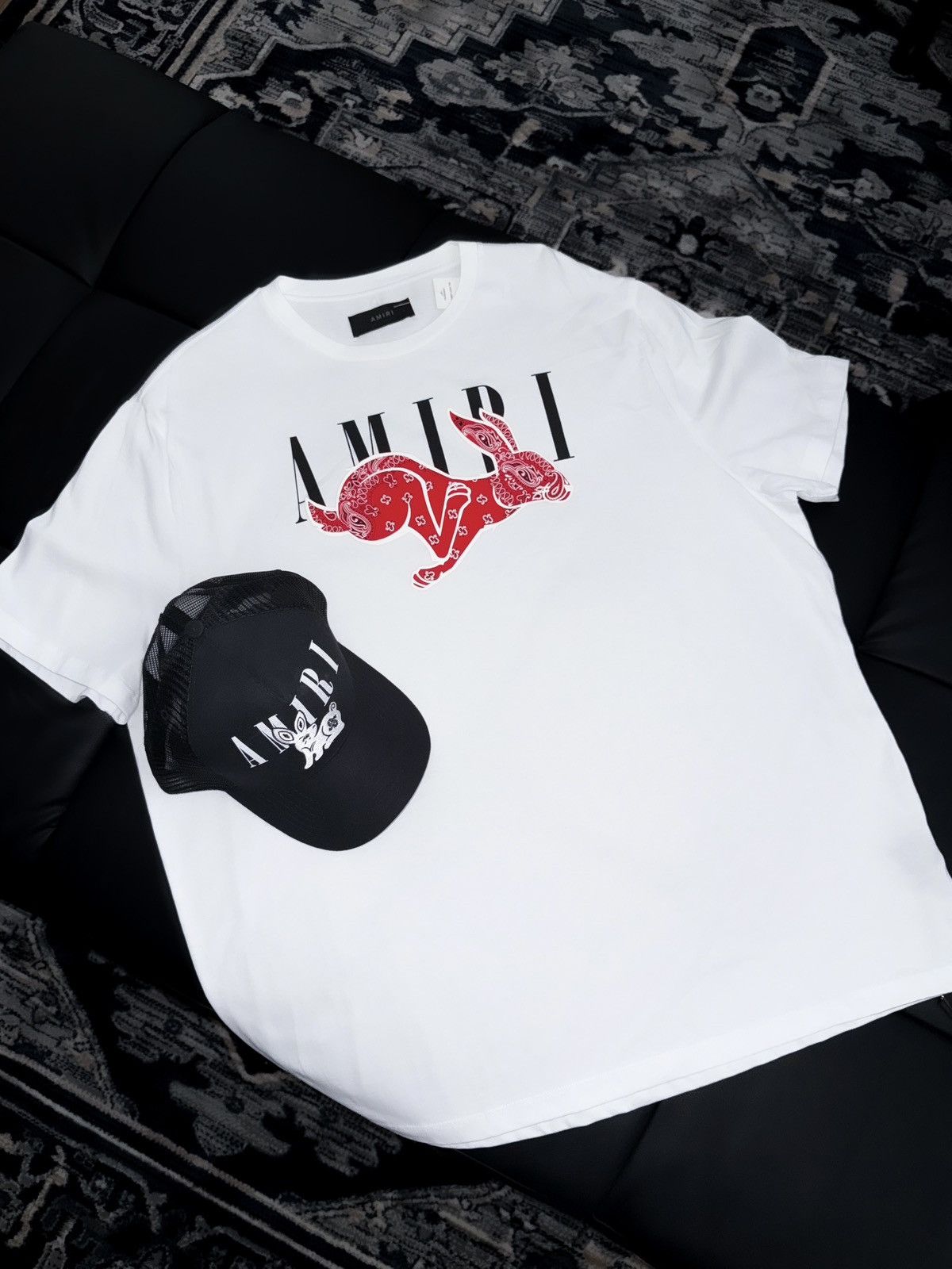 Amiri Amiri rabbit logo t shirt set Size US S / EU 44-46 / 1 - 1 Thumbnail